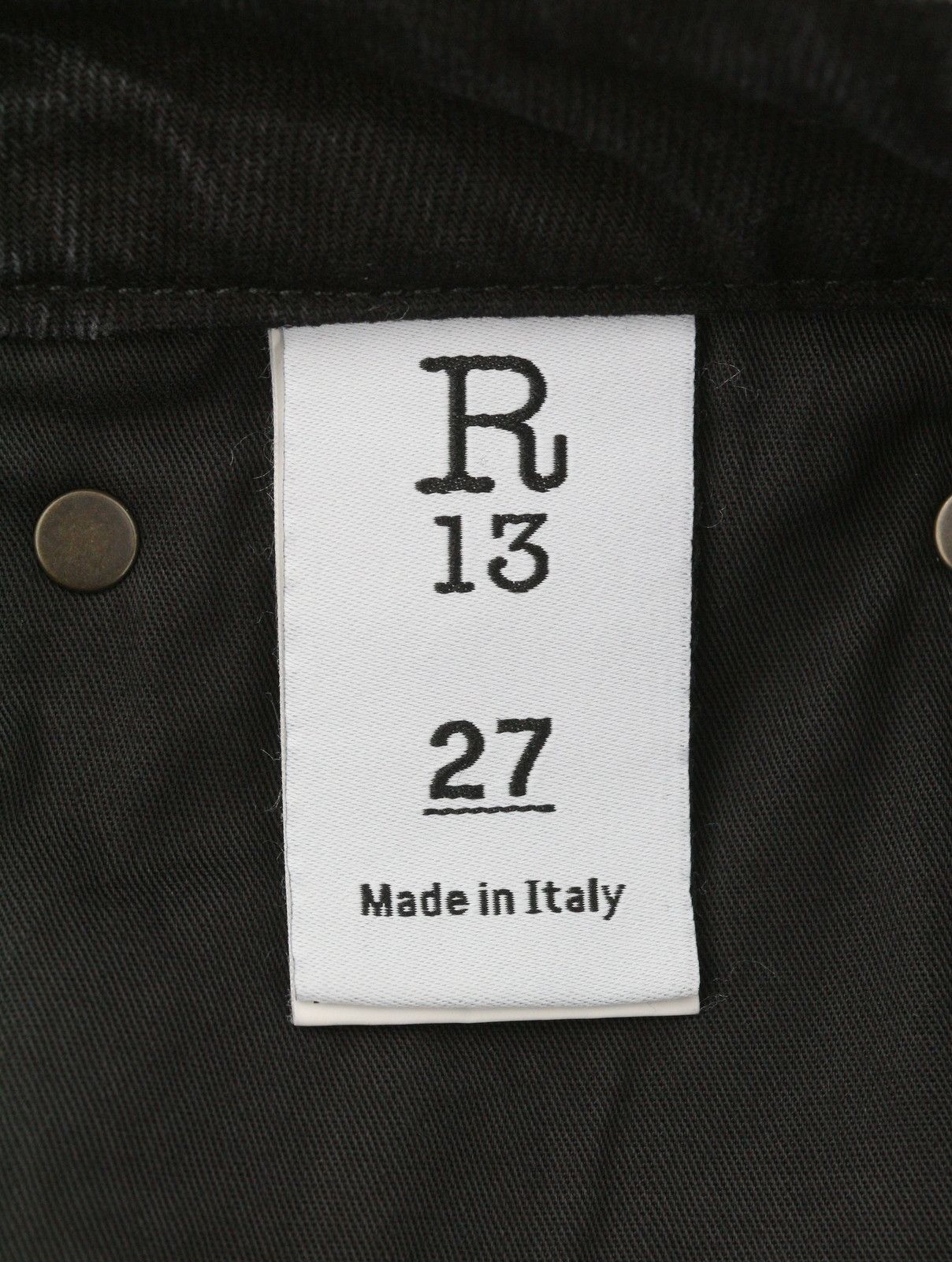 R13 NICO WRAP 27 Essex Black Asym 88271 Size 27" / US 4 / IT 40 - 10 Thumbnail