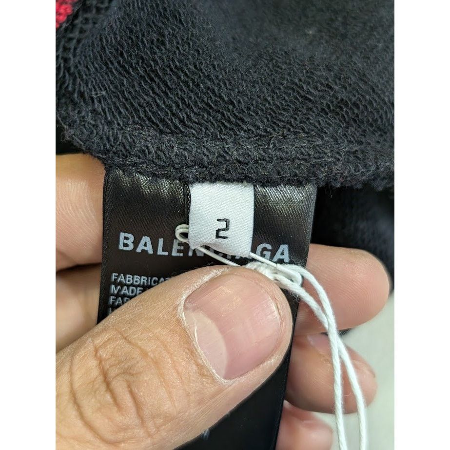 Balenciaga o1rshd1 Pullover Hoodie in Multicolor Size US M / EU 48-50 / 2 - 20 Thumbnail