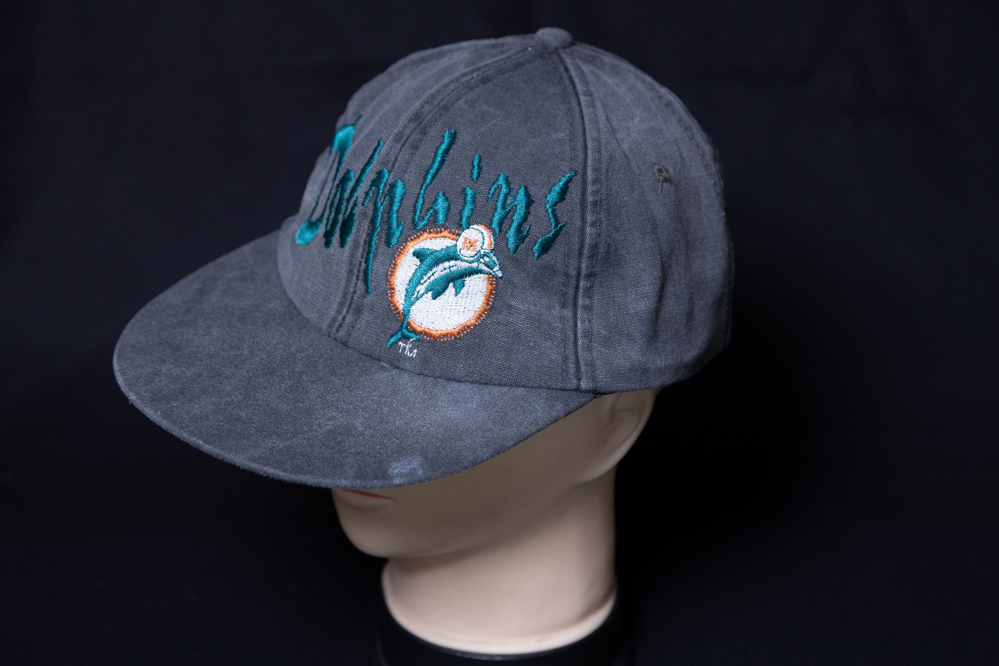 NFL Miami Dolphins Stonewashed Baseball Cap NFL Vintage Size ONE SIZE - 2 Thumbnail