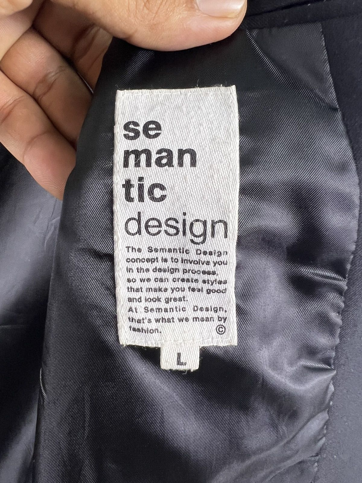 Hysteric Glamour × Japanese Brand × semanticdesign 🔥 SEMANTIC DESIGN JAPAN 2 LAYER COLLAR SLIM BLAZER JACKET Size US XS / EU 42 / 0 - 8 Thumbnail