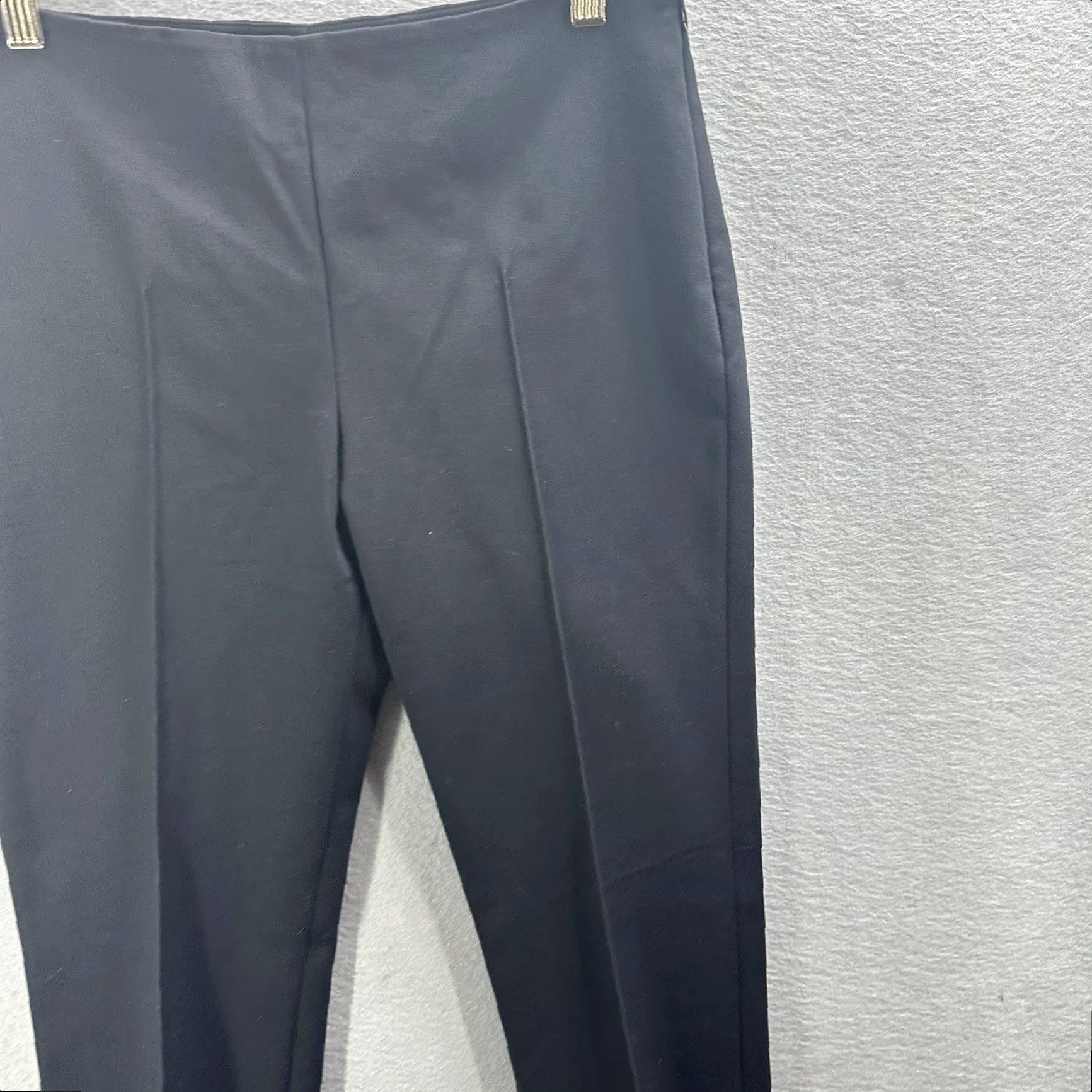 Akris Akris Punto Franca Techno Pants Slim Black Cotton Blend Stretch Women's 4 Active City 90s Style Boots? Size 27" / US 4 / IT 40 - 4 Thumbnail