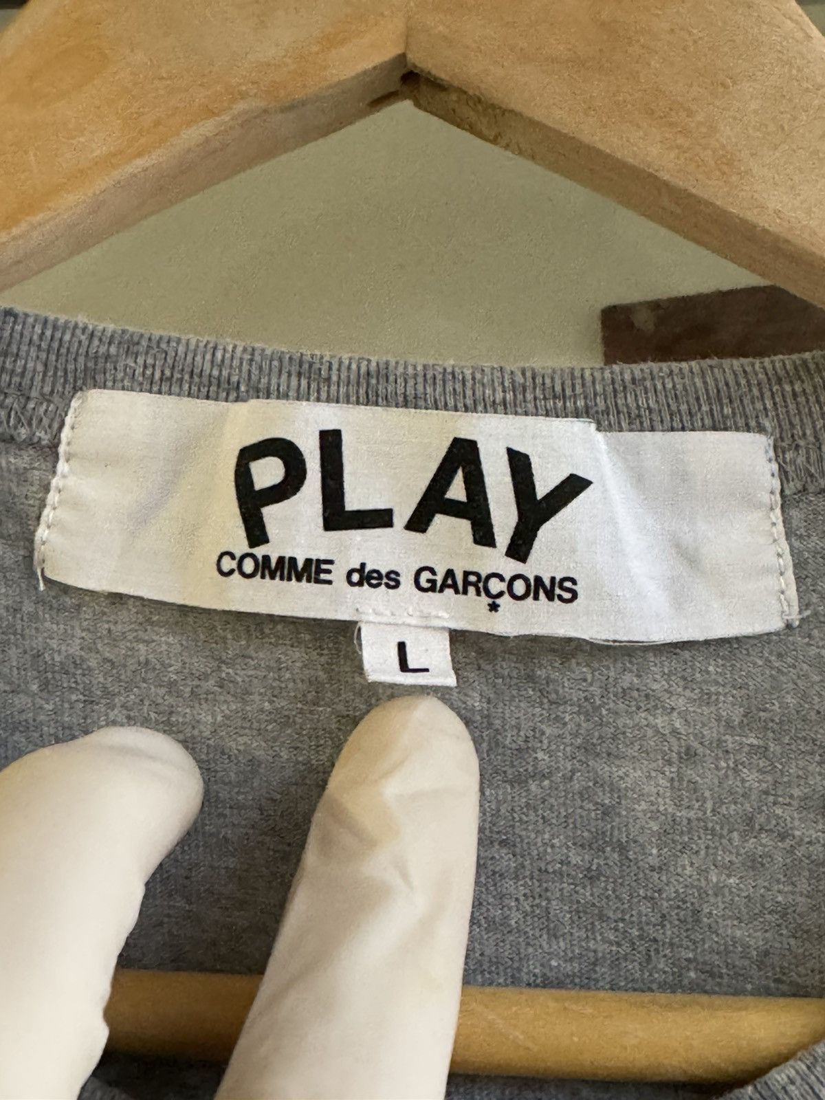 Comme des Garcons PLAY Comme Des Garcons gray tshirt Size US L / EU 52-54 / 3 - 12 Thumbnail