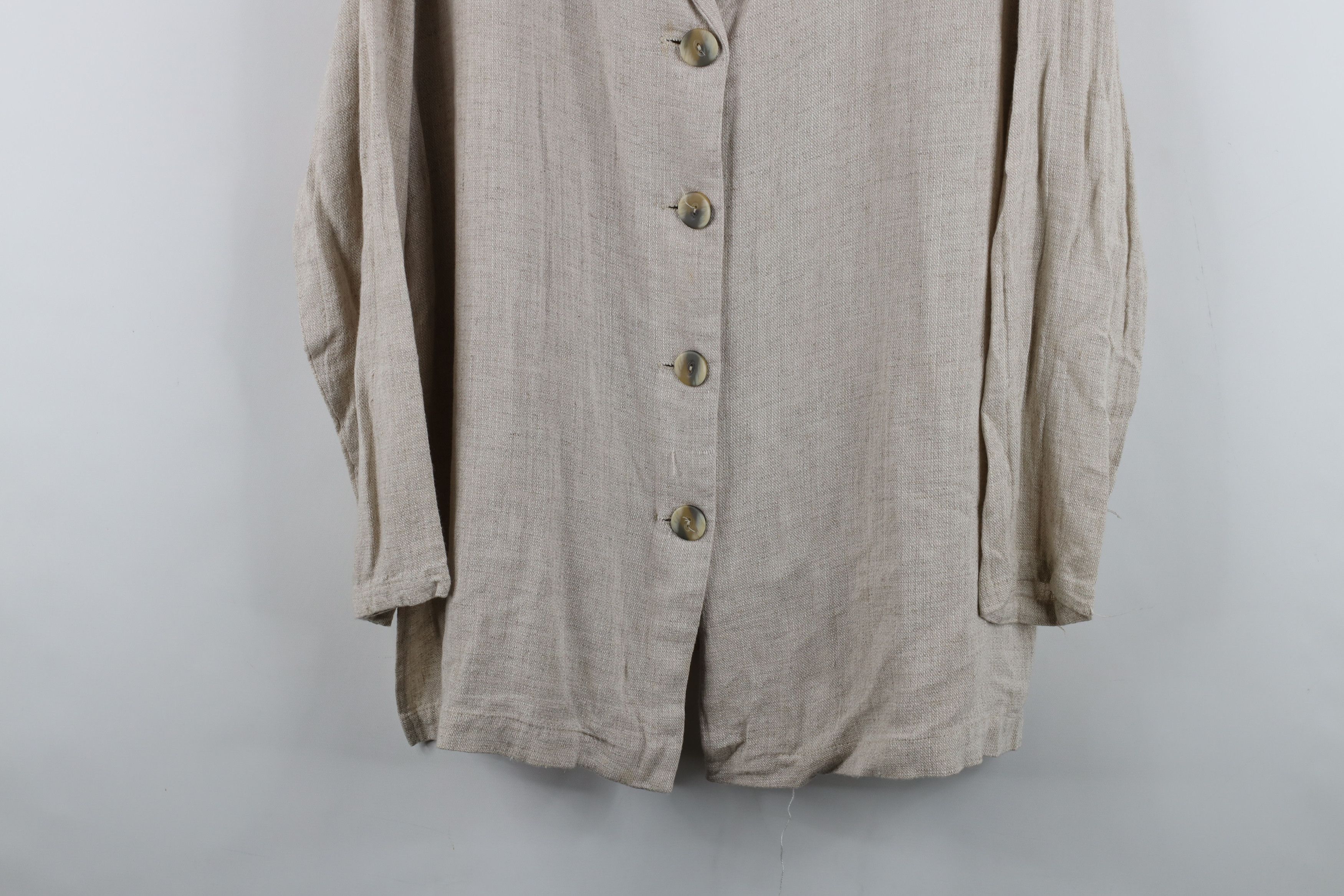 Vintage Vintage 90s Lagenlook Rayon Blend Baggy Button Shirt USA Size XL / US 12-14 / IT 48-50 - 3 Thumbnail