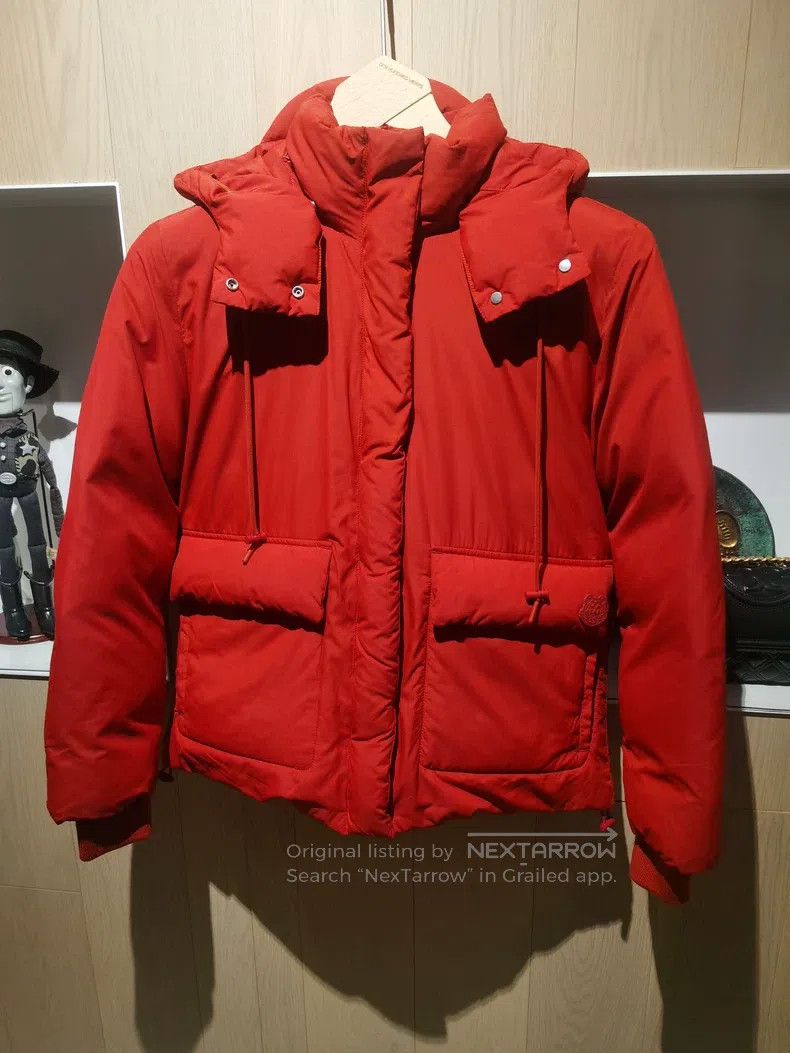 Kenzo Kenzo Women's Hooded Down Jacket - Orange Size S / US 4 / IT 40 - 1 Thumbnail