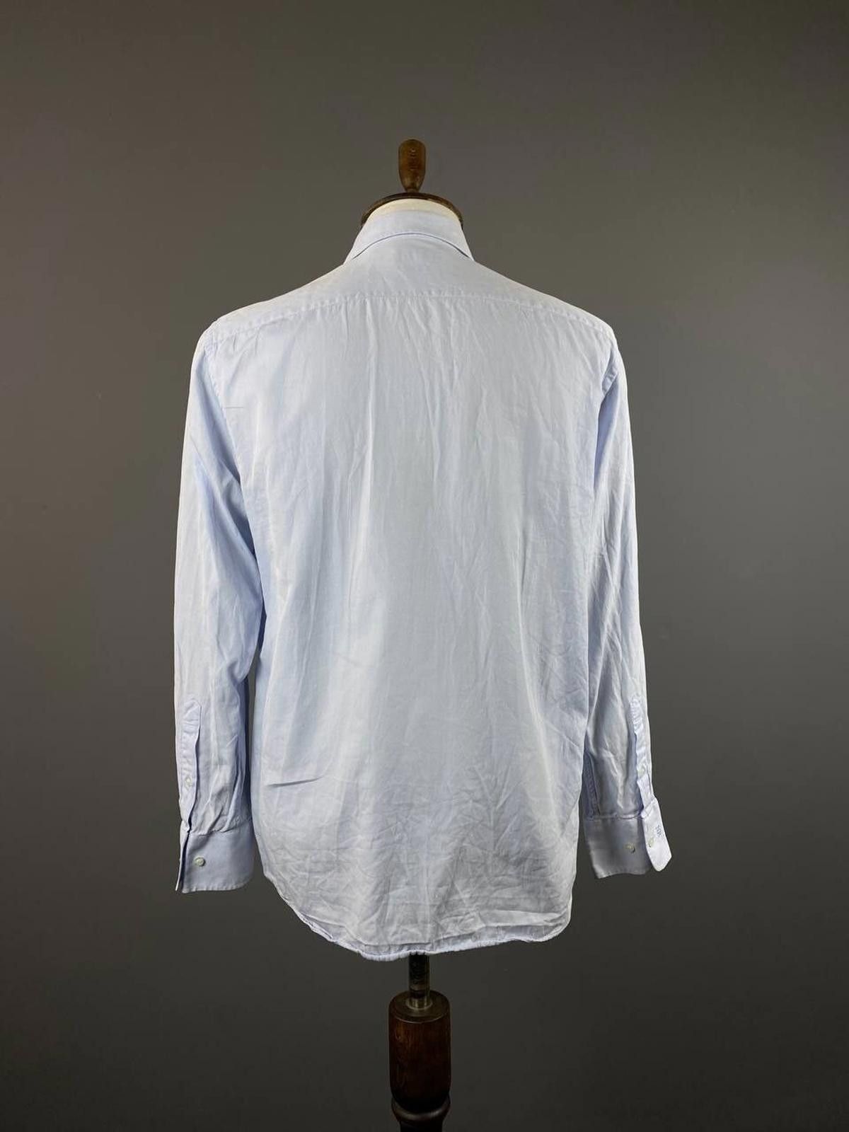 Designer Nina Ricci Blue Long Sleeve Button Down Shirt Size 41 / 16 Size US M / EU 48-50 / 2 - 6 Thumbnail