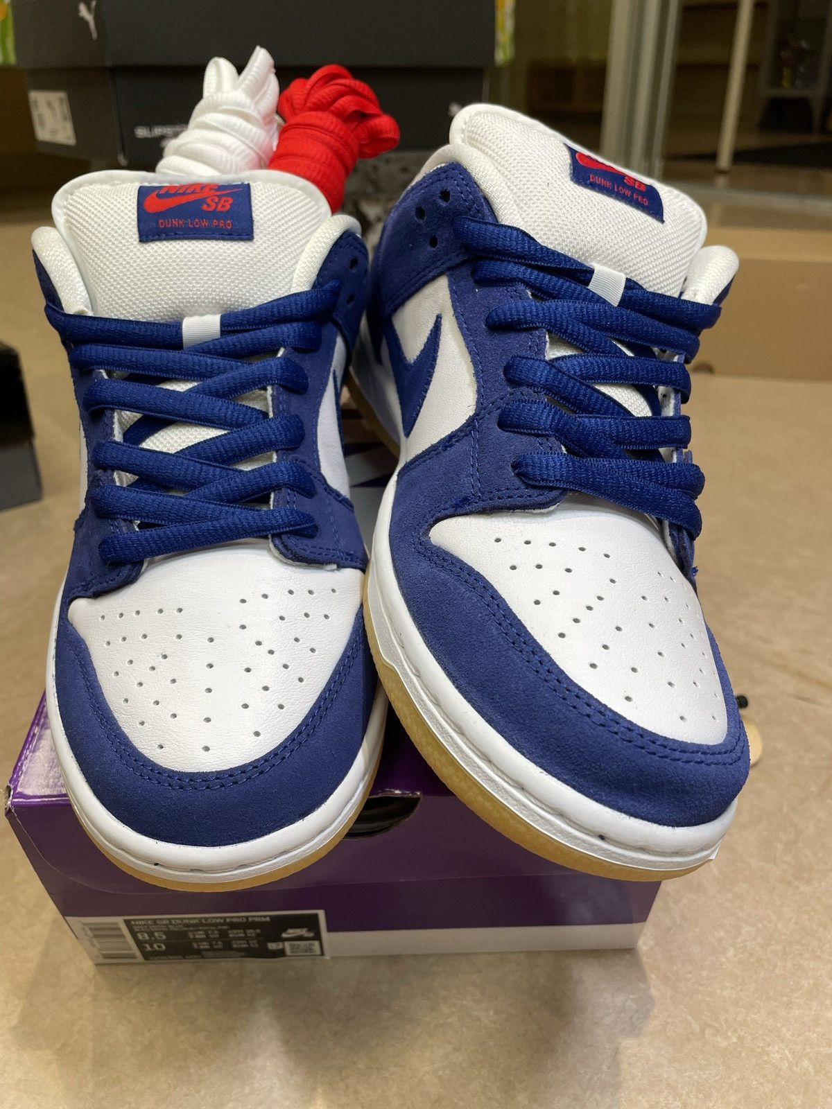 size 8.5 NIKE SB DUNK LOW LA DODGERS MLB party pack