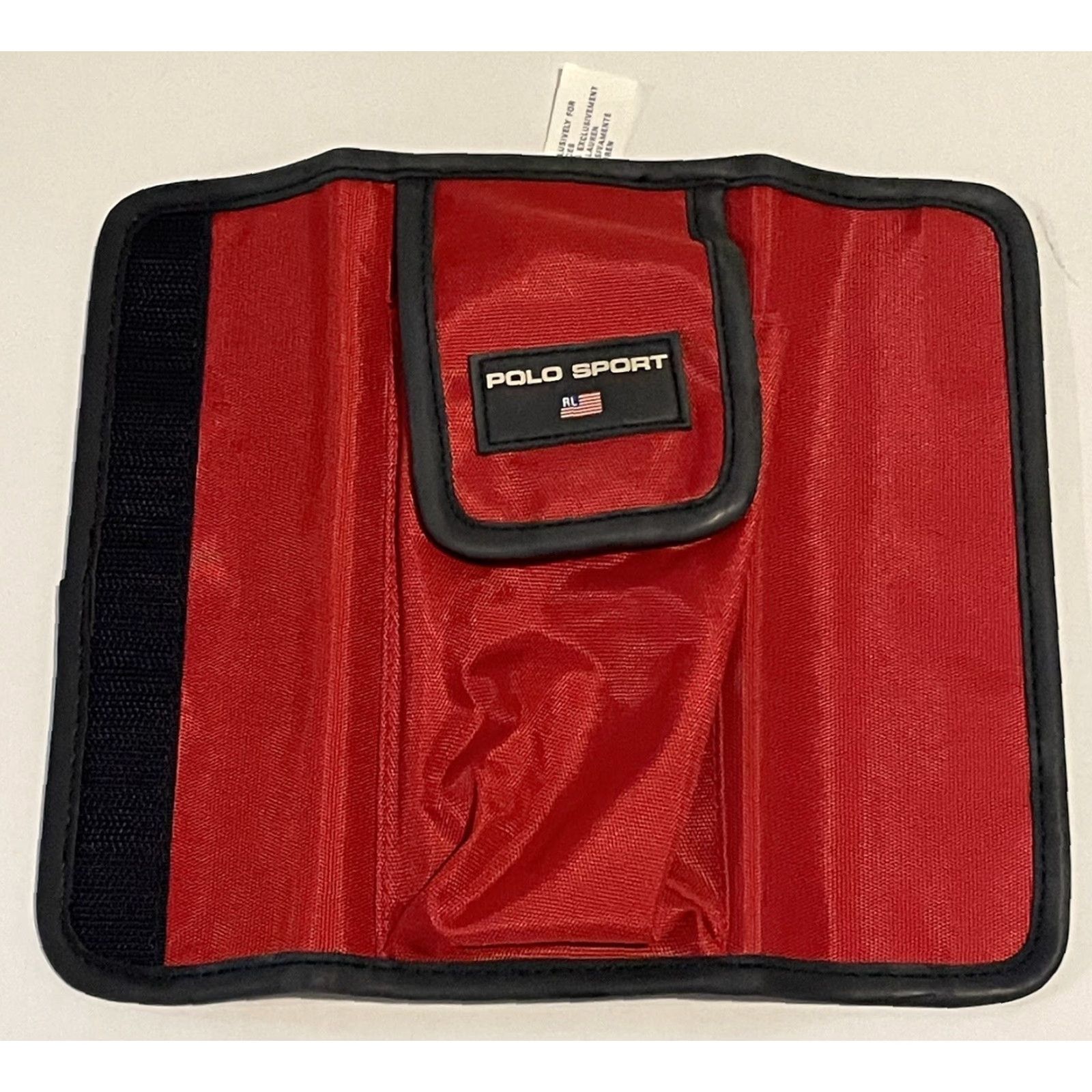 Vintage VINTAGE Polo Sport Wallet Women 90s Red Zip-Around Ralph Lauren Credit Card Folding Trifold Rare Size ONE SIZE - 6 Thumbnail