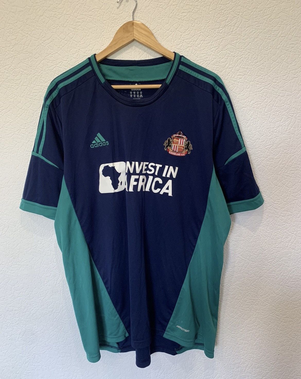 Vintage SUNDERLAND ADIDAS 2012/2013 HOME KIT SOCCER JERSEY FOOTBALL Size US XXL / EU 58 / 5 - 1 Thumbnail