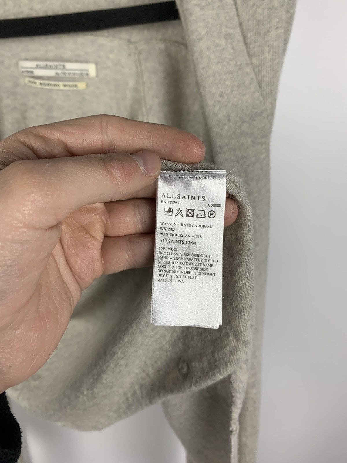 Allsaints Designer Allsaints Merino Wool Cardigan Sweatsr Size UK 10 Size M / US 6-8 / IT 42-44 - 13 Thumbnail