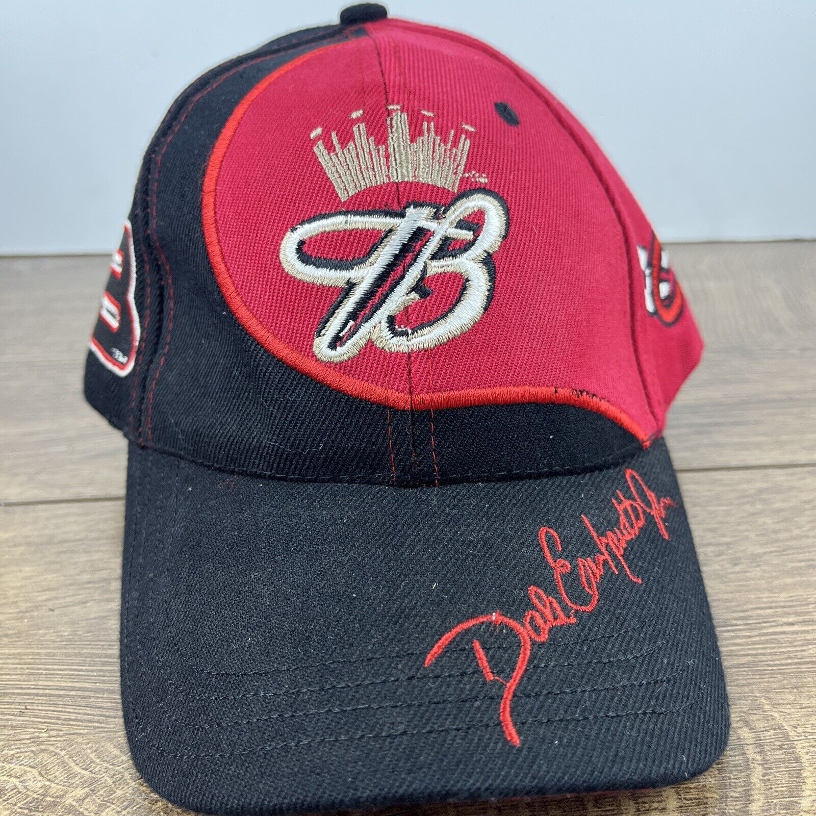 Budweiser Budweiser Racing Hat Dale Earnhardt 8 Red Hat Adjustable Adu Size ONE SIZE - 4 Thumbnail