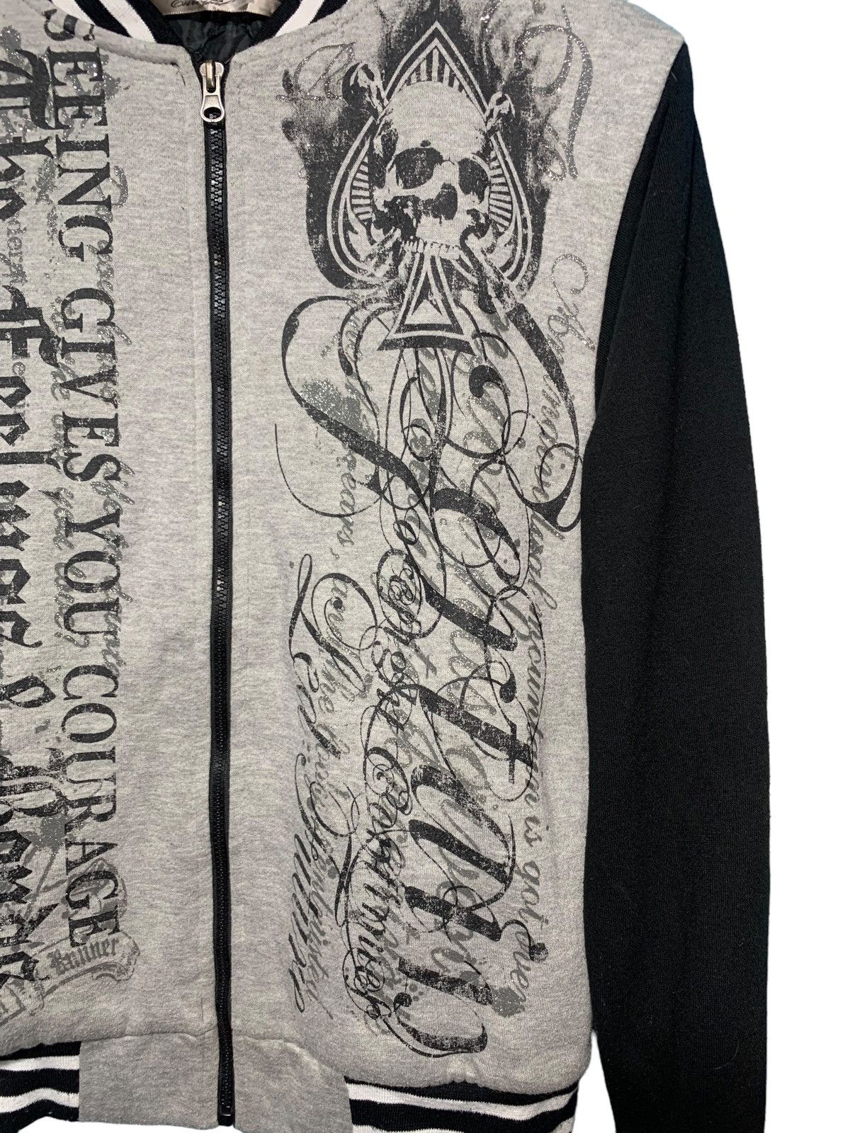 If Six Was Nine × Japanese Brand × Le Grande Bleu (L.G.B.) Euaroyal japan poem skull punk rock bomber jacket Size US M / EU 48-50 / 2 - 4 Thumbnail