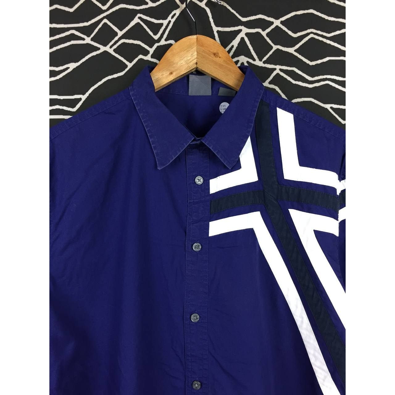 Armani Exchange Armani Exchange AX Bold Stripe Longsleeve Shirt Size L Size US L / EU 52-54 / 3 - 3 Thumbnail
