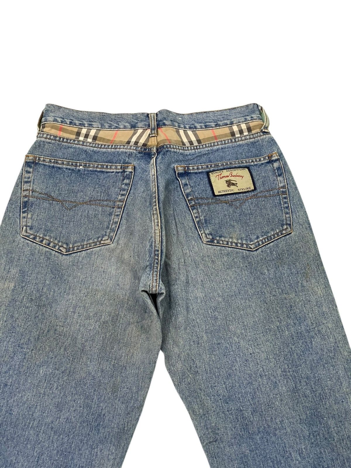 Burberry Vtg Thomas Burberry Tapered Jeans Nova Check 3🟦8 Size US 30 / EU 46 - 1 Thumbnail