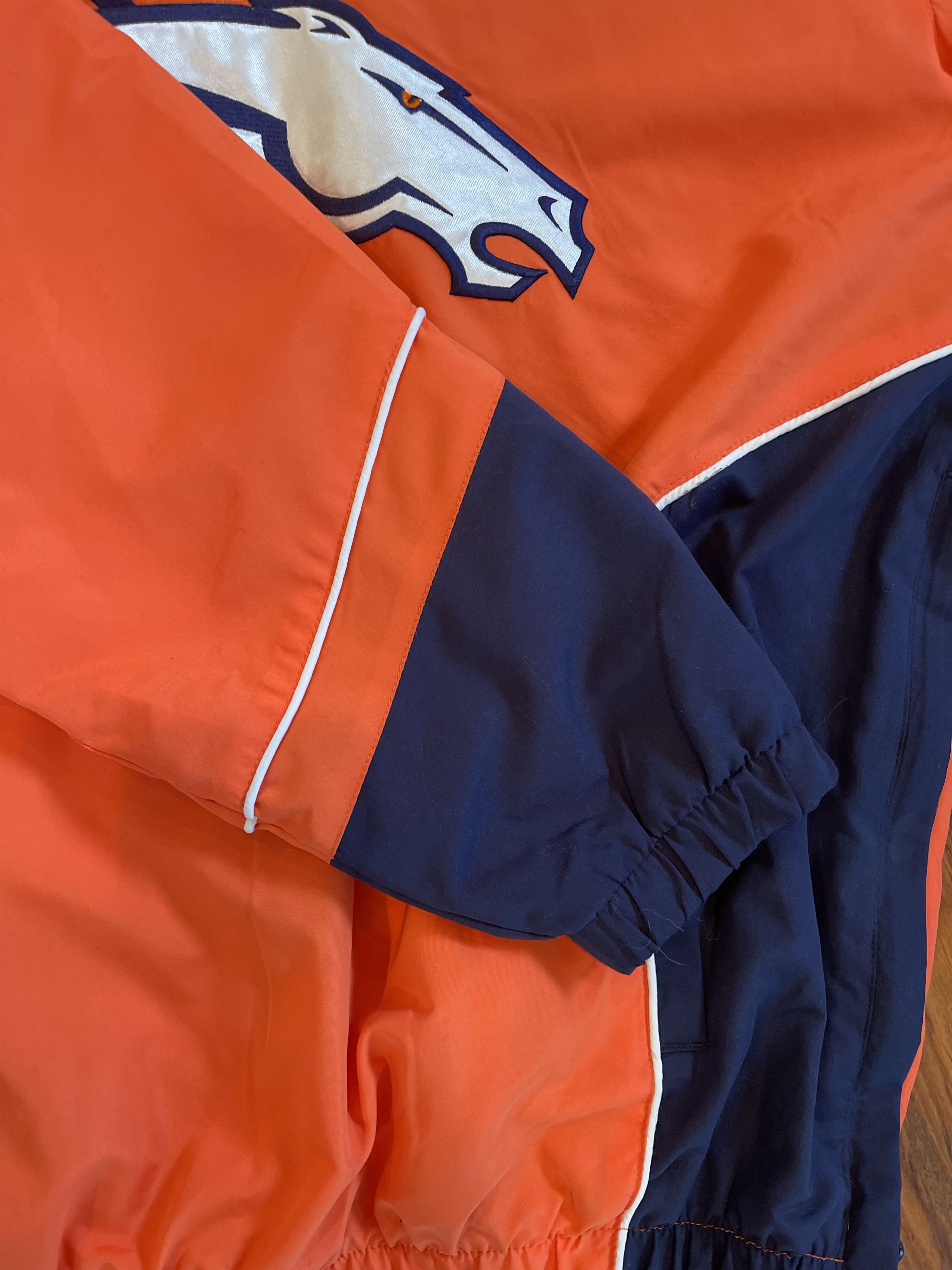 NFL Vintage Y2K Denver Broncos Logo Windbreaker Size US L / EU 52-54 / 3 - 9 Thumbnail