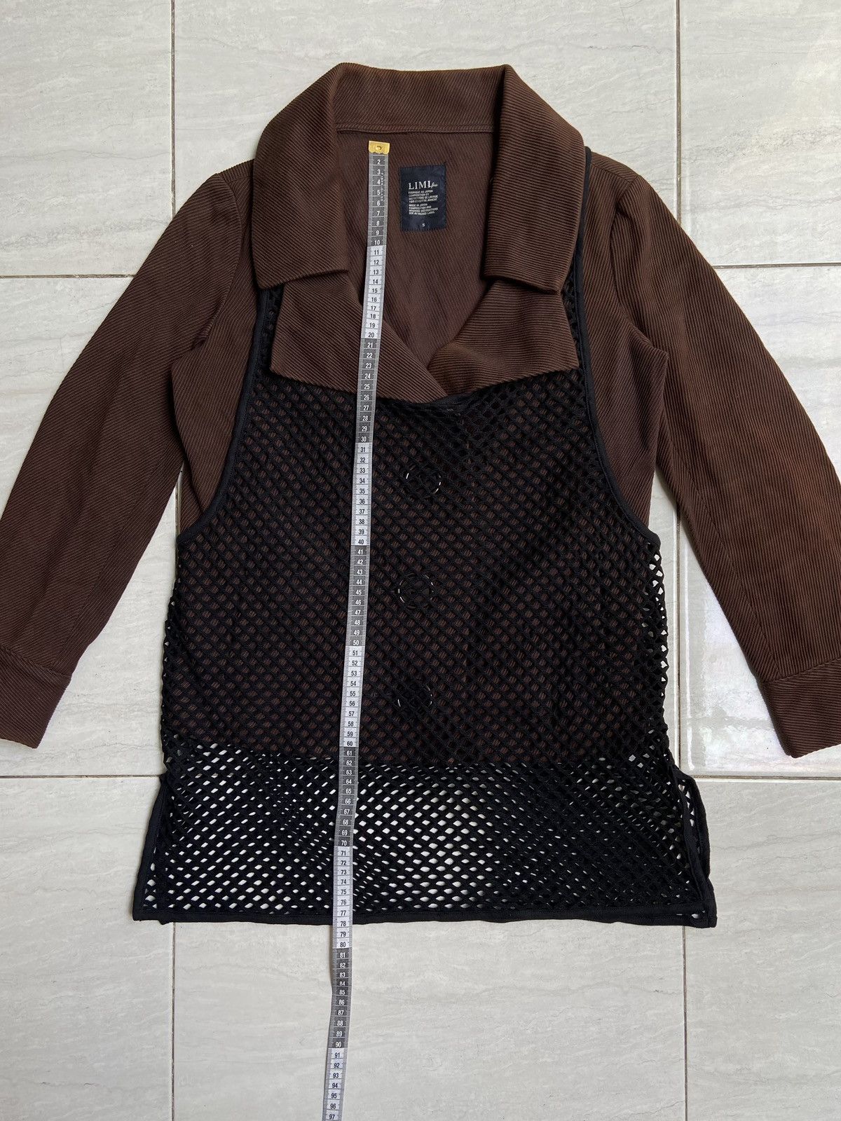 Yohji Yamamoto LIMI FEU Brown Blazer Vest Size US S / EU 44-46 / 1 - 7 Thumbnail