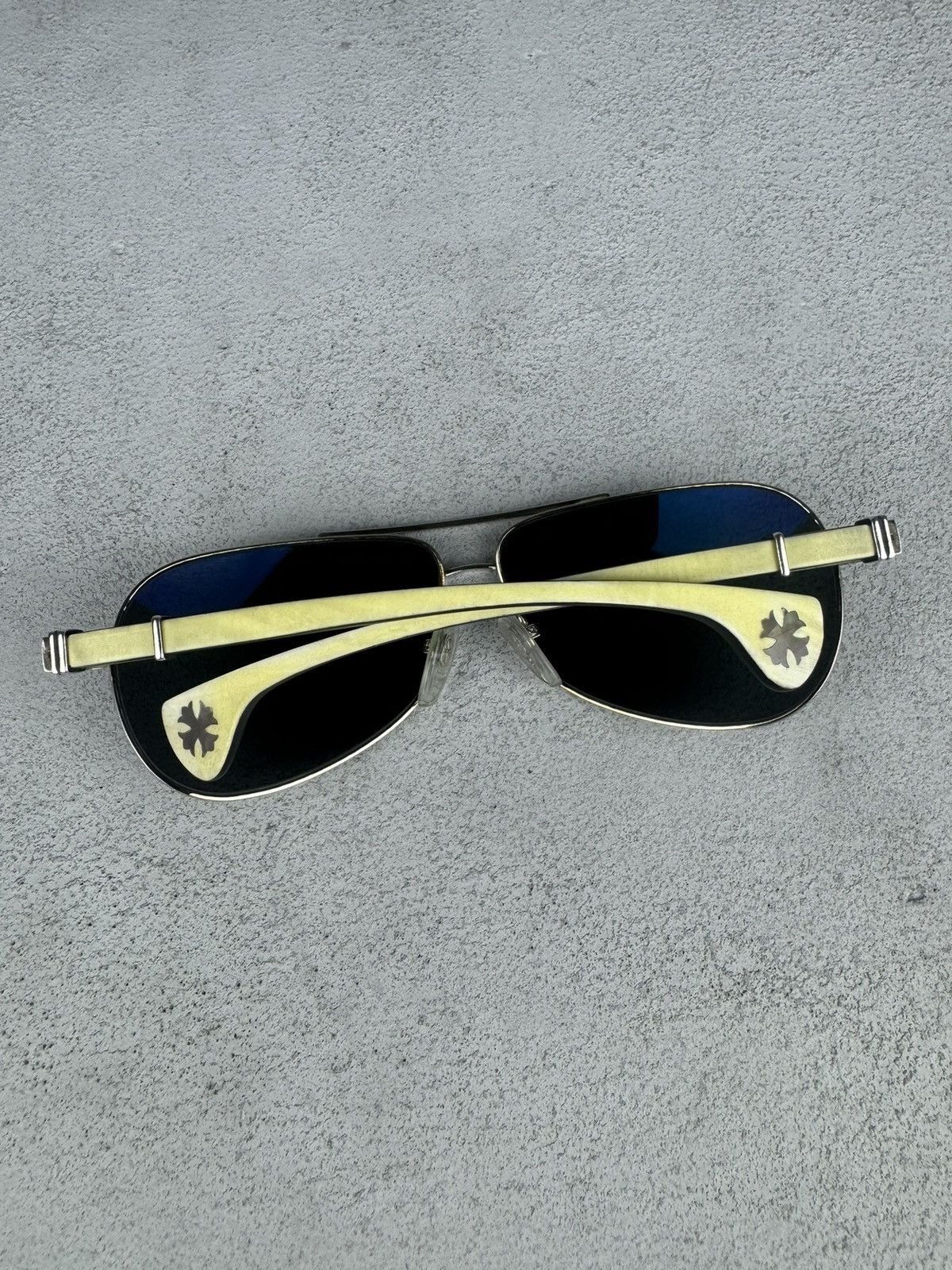 Chrome Hearts Rare Chrome Wood “Geand Beast” Aviator Sunglasses Size ONE SIZE - 1 Thumbnail