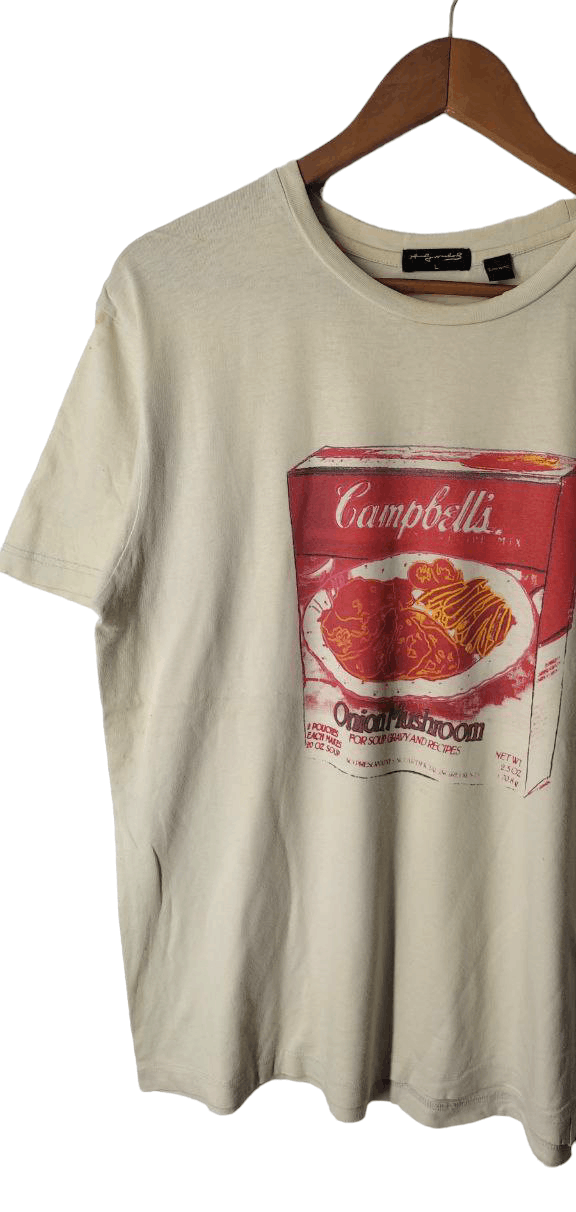 Andy Warhol VINTAGE ANDY WARHOL SOUP CAMPBELL POP ART TEE Size US L / EU 52-54 / 3 - 4 Thumbnail