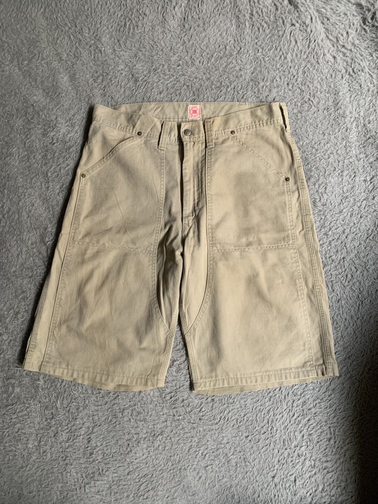 Japanese Brand Vintage Edwin 101 Double Knee Short Pants Size US 32 / EU 48 - 1 Thumbnail