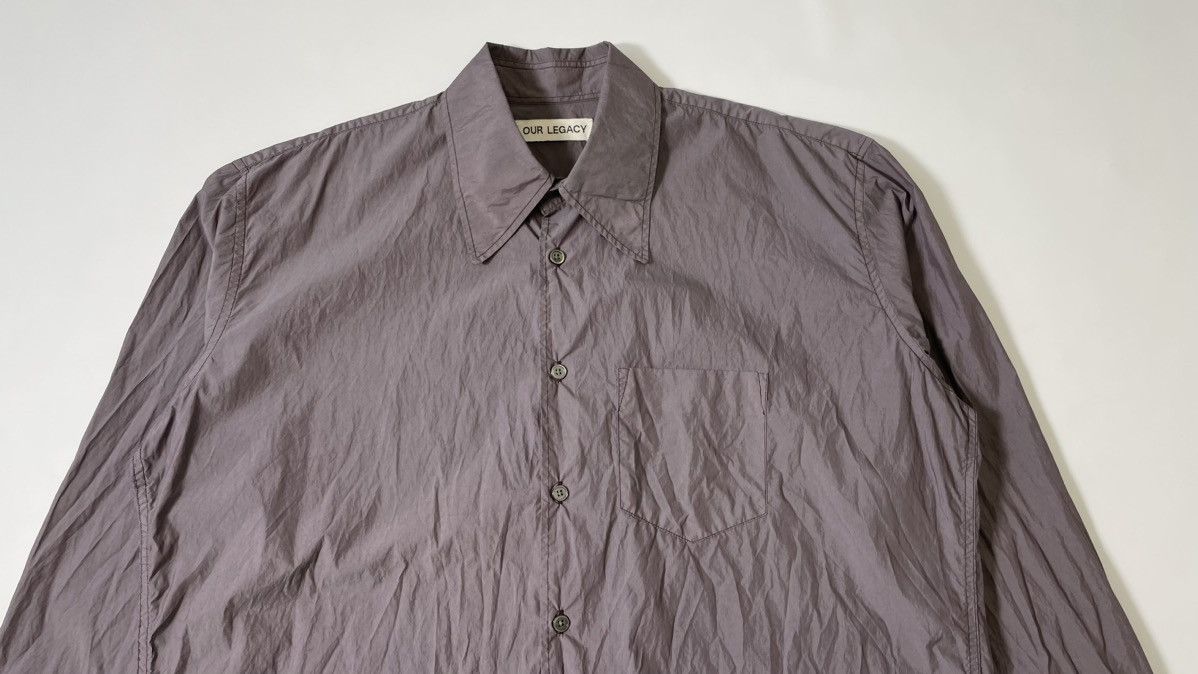 Our Legacy Violet Shimmer ‘Coco 70s Shirt’ Size US M / EU 48-50 / 2 - 3 Thumbnail