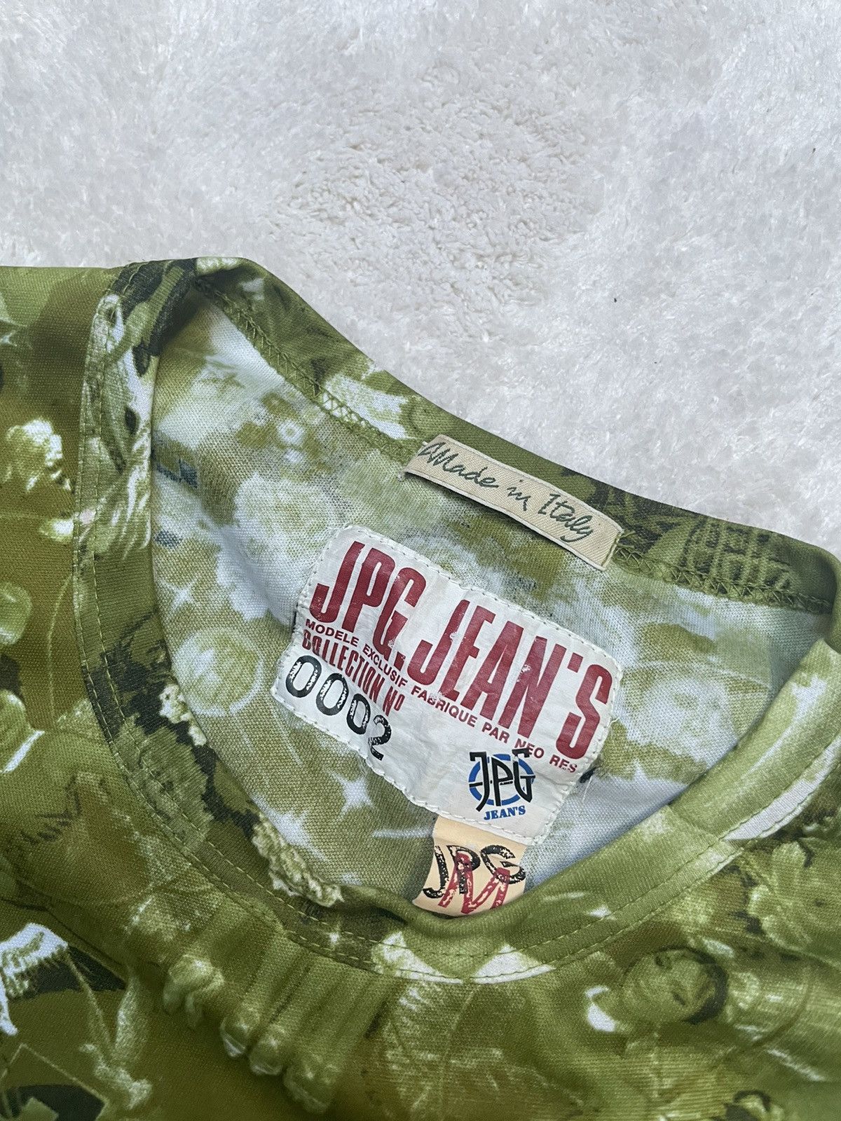Jean Paul Gaultier Gaultier 1990s Chinese Propaganda Print Green Longsleeve Size M / US 6-8 / IT 42-44 - 5 Thumbnail