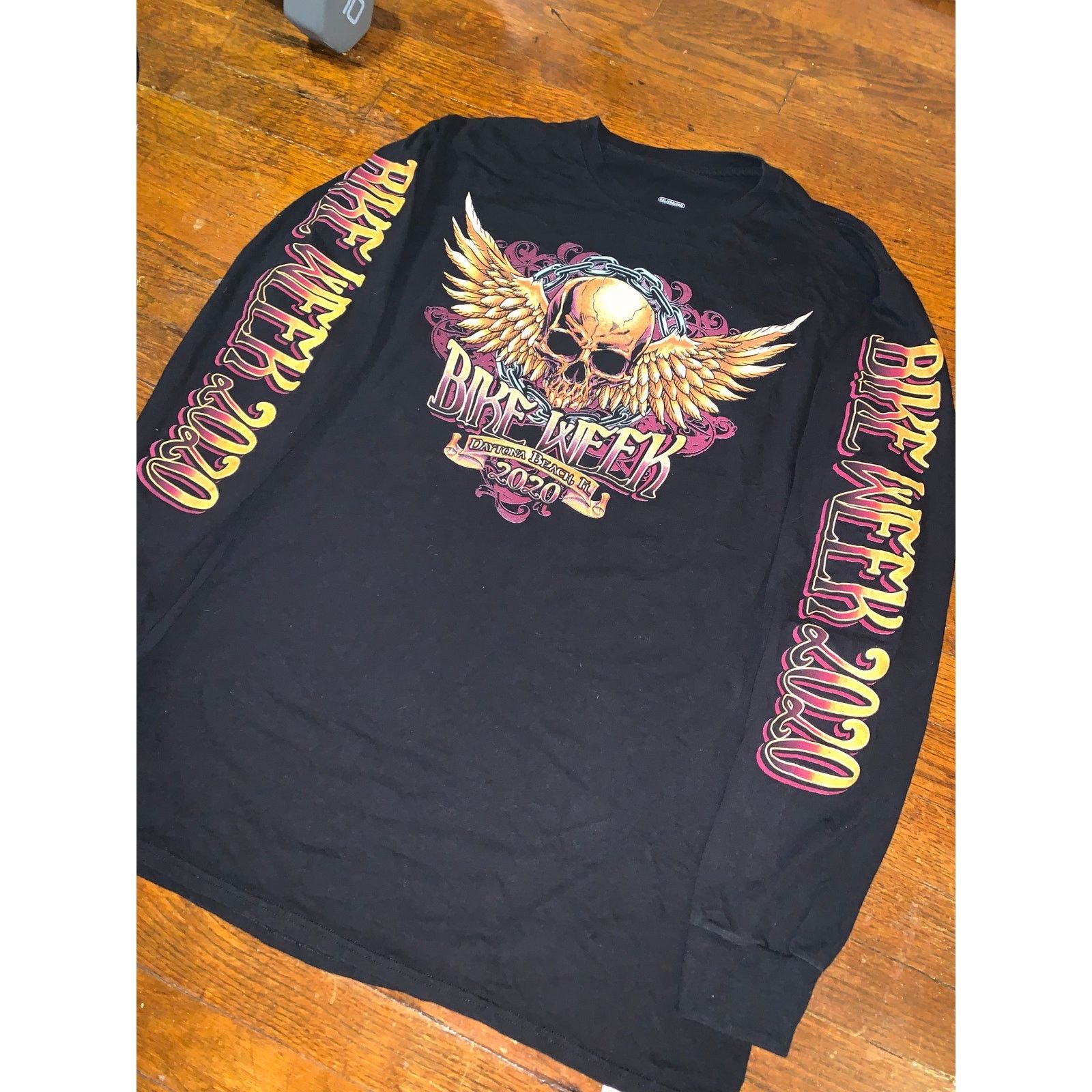 Harley Davidson × Other Bike Week 2020 Long Sleeve T Shirt 2XL Black Skull Biker Size US XXL / EU 58 / 5 - 5 Thumbnail