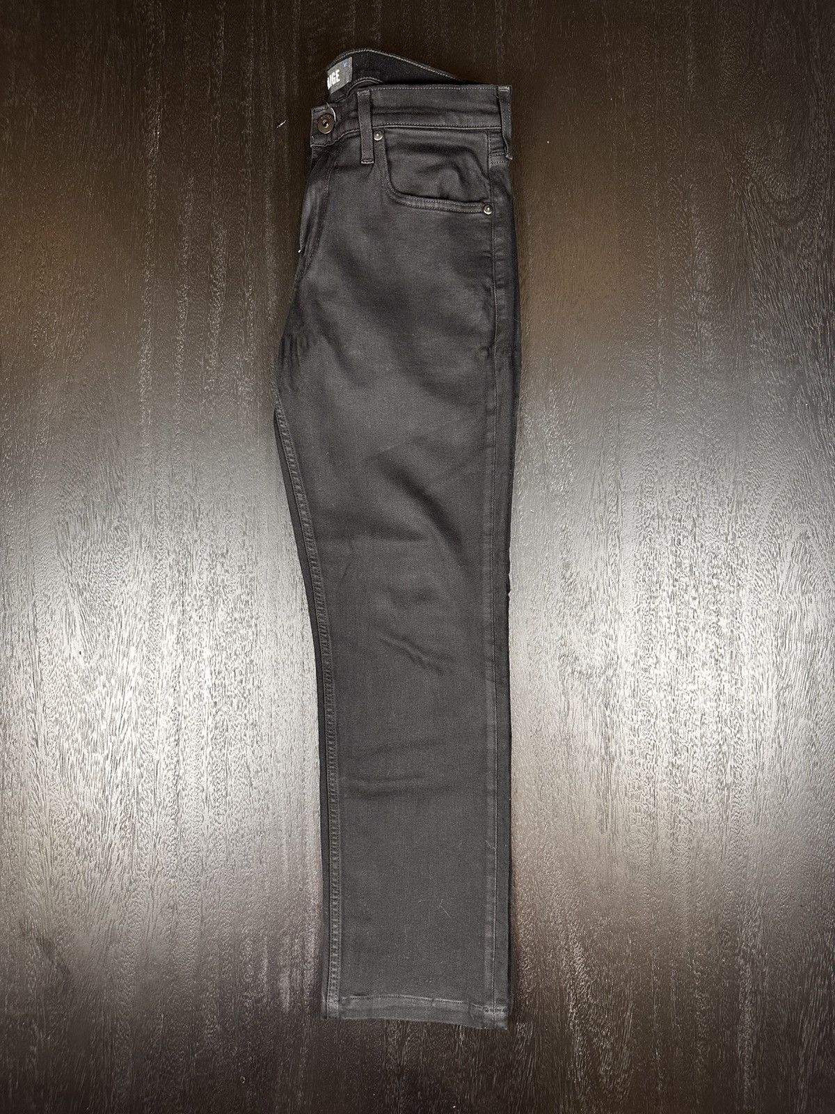 Paige Paige Slim-Straight Jeans — Black (30, Hemmed for 5’5”) Size US 30 / EU 46 - 2 Thumbnail