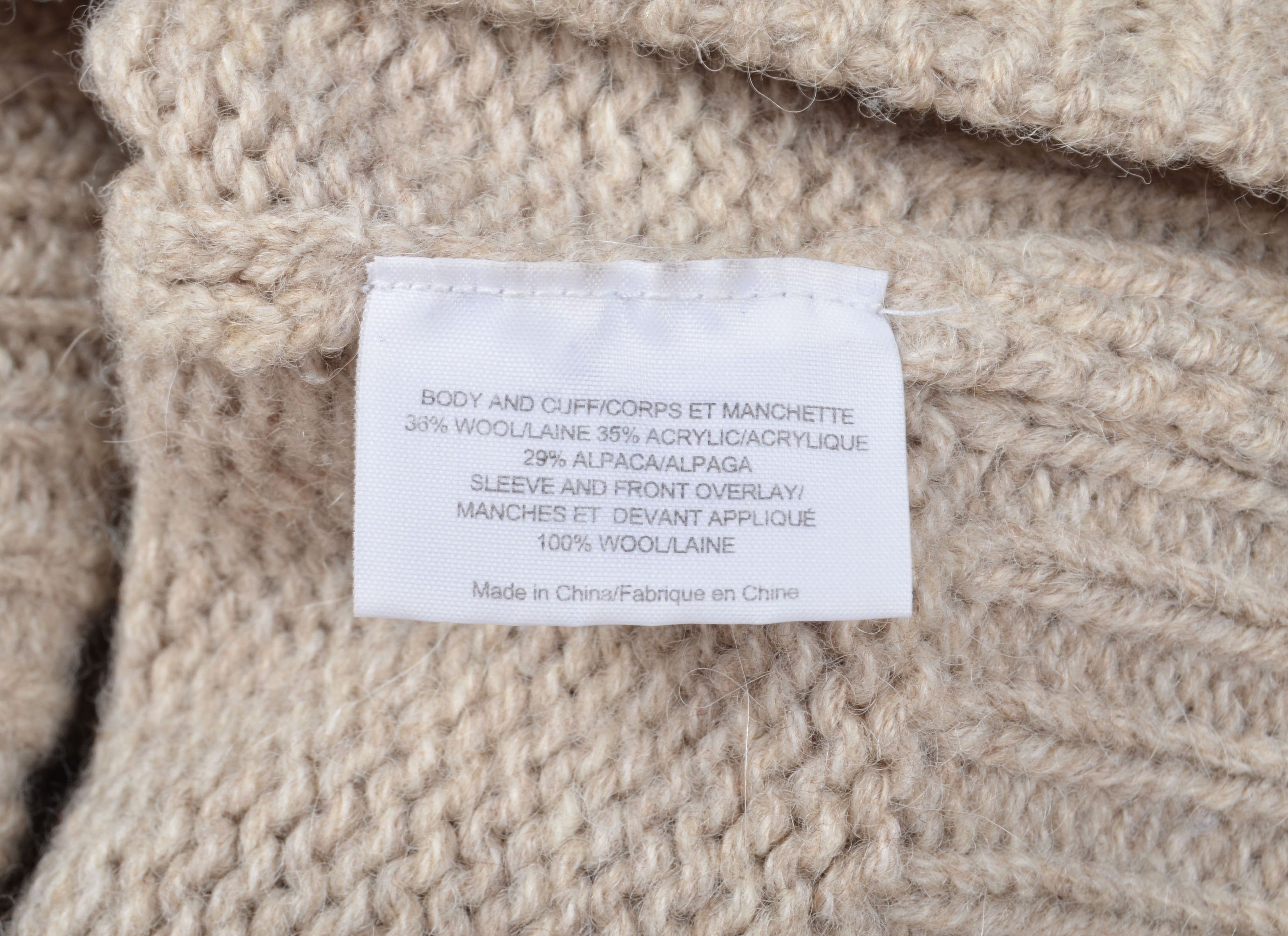 Designer × Tory Burch Tory Burch Striped Sleeves Wool Alpaca Blend B-Neck Sweater Size S / US 4 / IT 40 - 10 Thumbnail