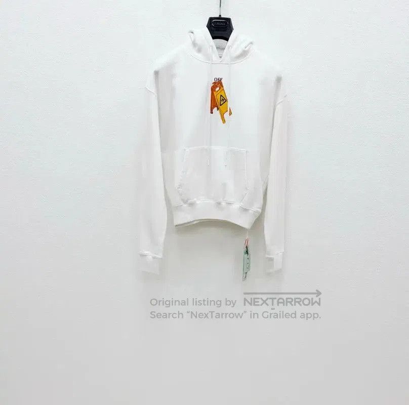 Off-White Off-White White Cotton Long Sleeve Hoodie . Size US XS / EU 42 / 0 - 1 Thumbnail