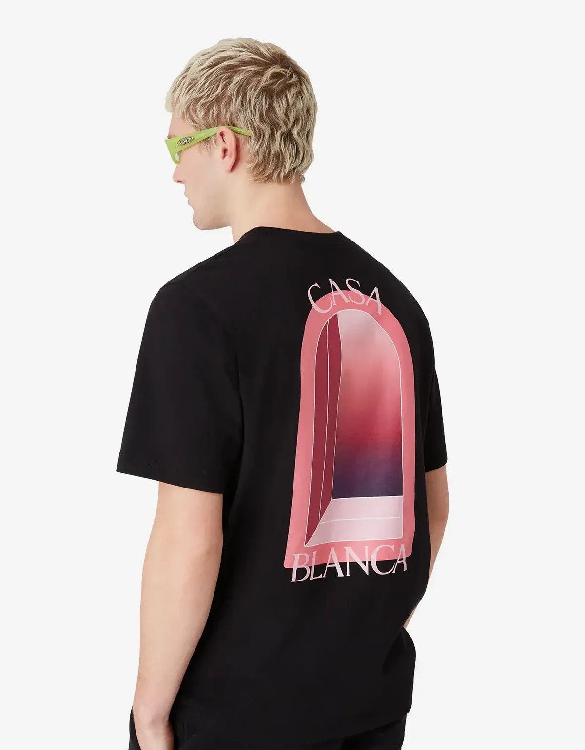 Casablanca Casablanca Black & Pink Arches T‑Shirt Size US L / EU 52-54 / 3 - 4 Thumbnail
