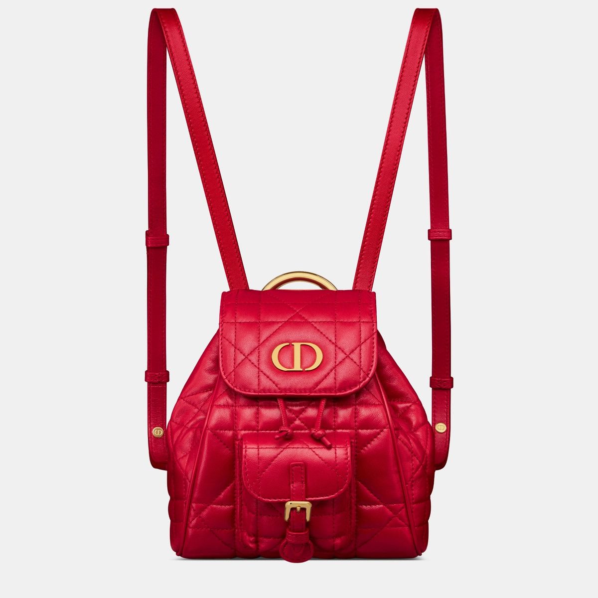 Dior o1bcso1str0226 Size:OS/Small Caro Backpack in Red Size ONE SIZE - 2 Thumbnail