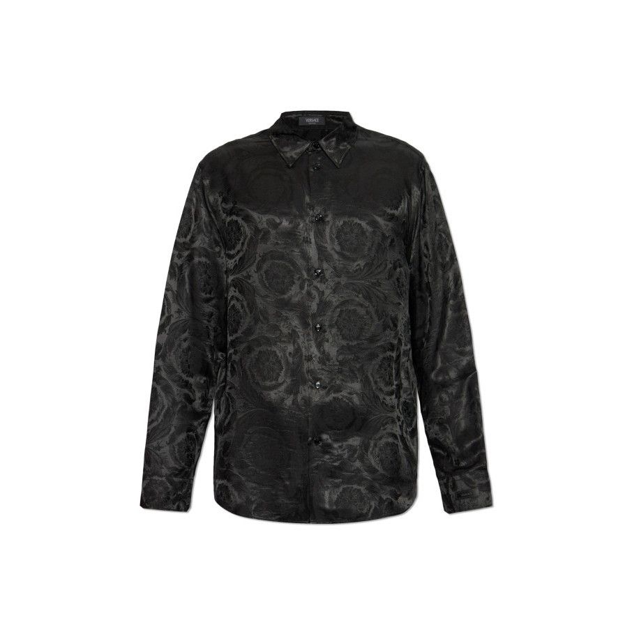 Versace VERSACE Black Barocco Pattern Shirt New & Authentic (Men's s Size US S / EU 44-46 / 1 - 1 Preview