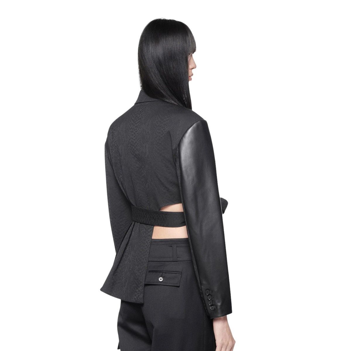 Feng Chen Wang $700 Asymmetric wrap blazer Size XS / US 0-2 / IT 36-38 - 7 Thumbnail