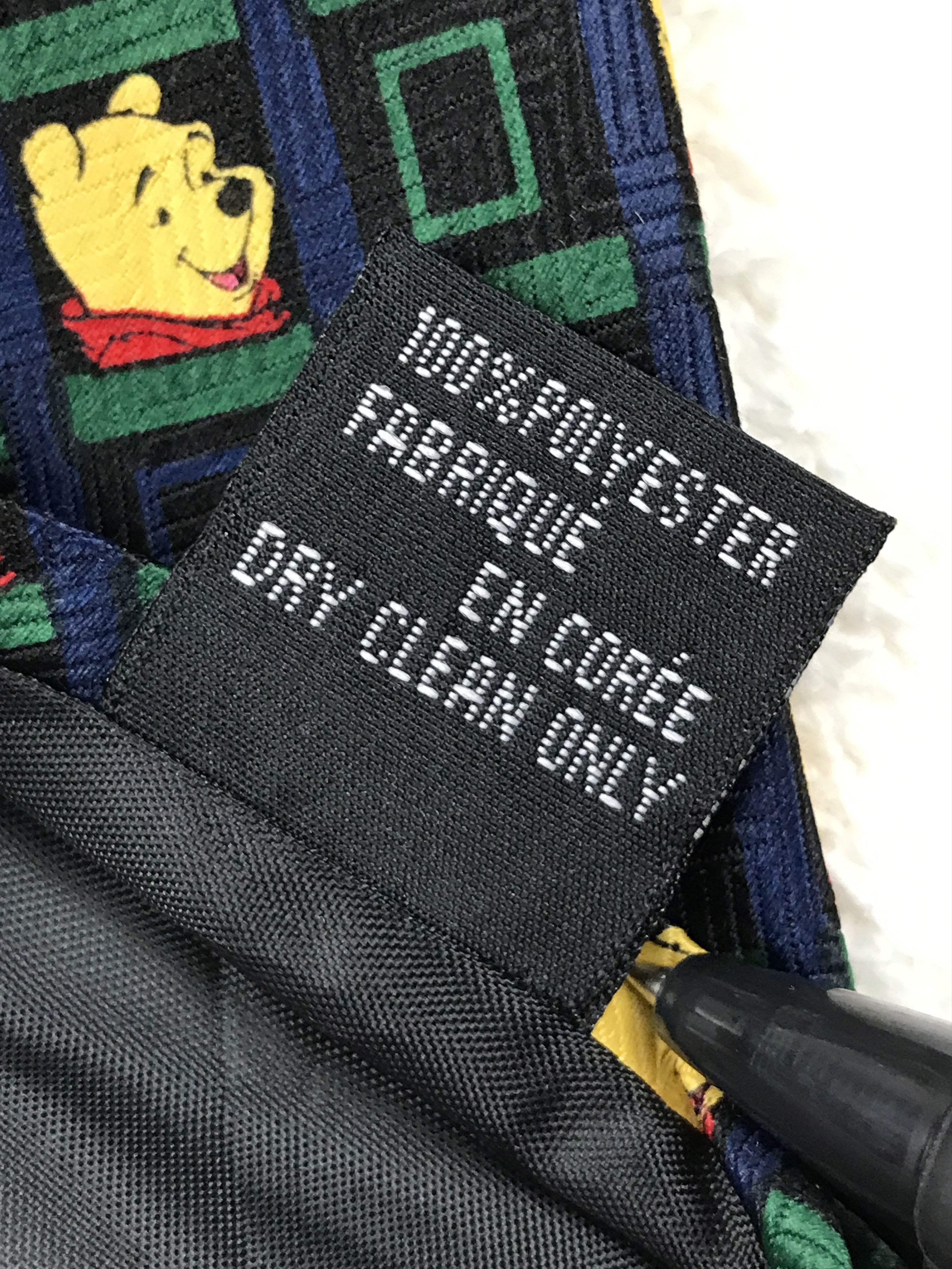 Designer × Vintage Vintage Pooh 100% Polyester Necktie Size ONE SIZE - 7 Thumbnail