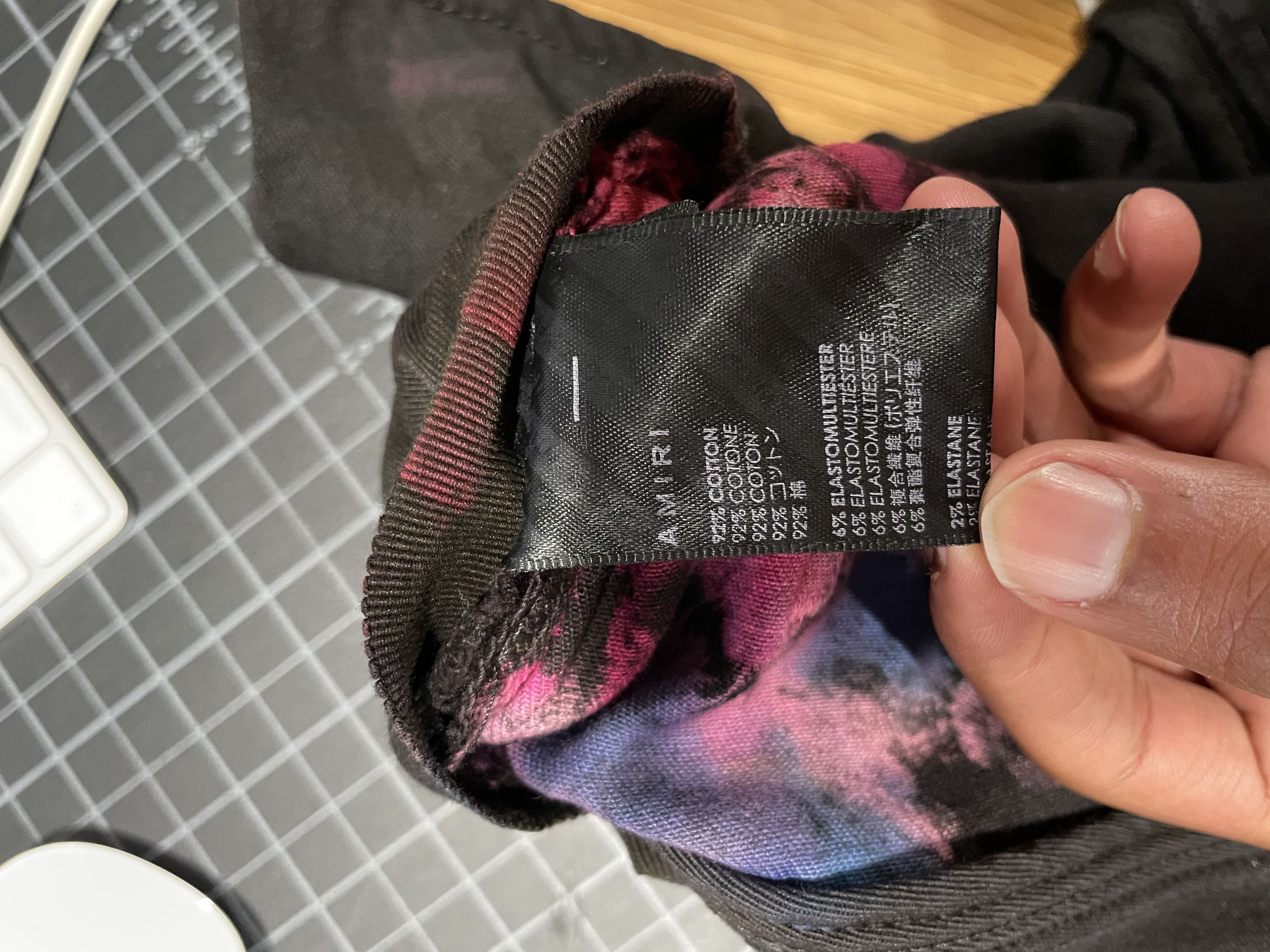Amiri AMIRI (Tie Dye Reverse Black) Size US 34 / EU 50 - 12 Thumbnail