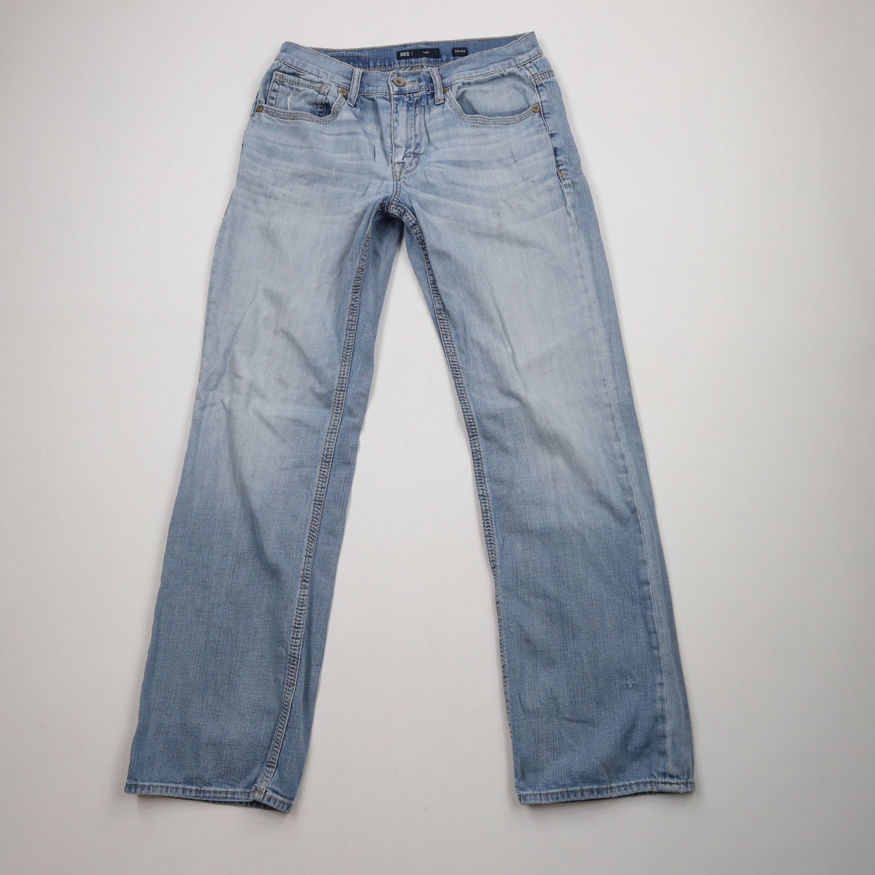 Vintage Buckle BKE Thick Stitch Jake Stretch Boot Leg Denim Jeans Size US 32 / EU 48 - 1 Thumbnail