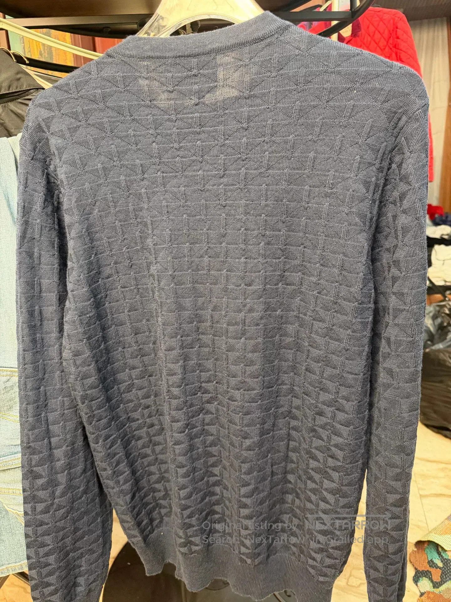 Armani Collezioni Armani Collezioni Men's Navy Wool Sweater. Size US M / EU 48-50 / 2 - 9 Thumbnail