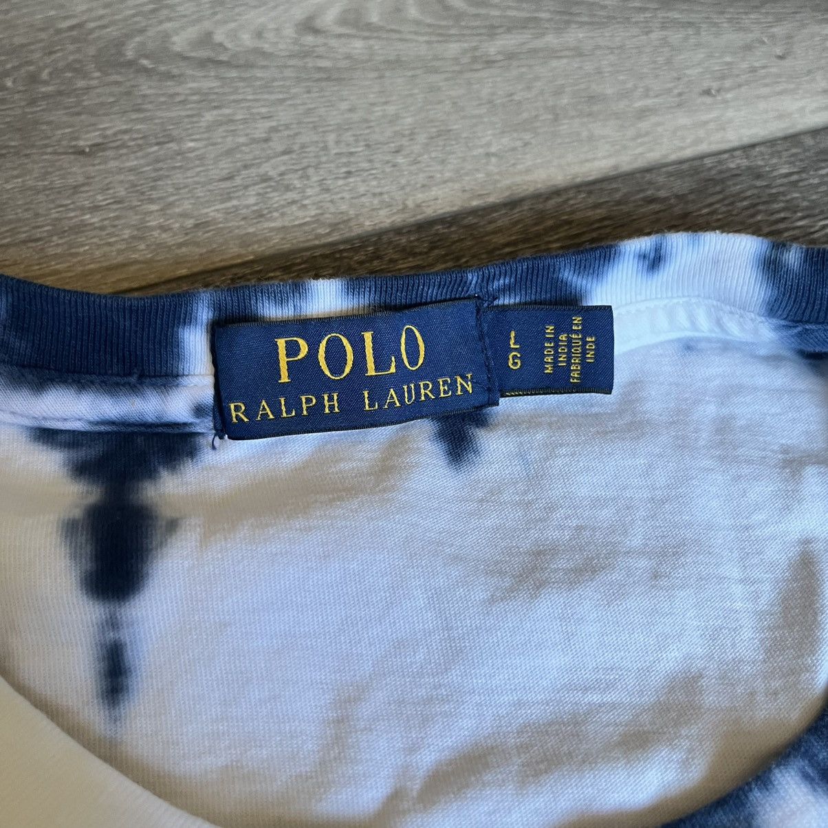 Polo Ralph Lauren × Ralph Lauren × Vintage Vintage Polo Ralph Lauren Swirl Tie Dye Basic Logo Tee Shirt Size US L / EU 52-54 / 3 - 4 Thumbnail