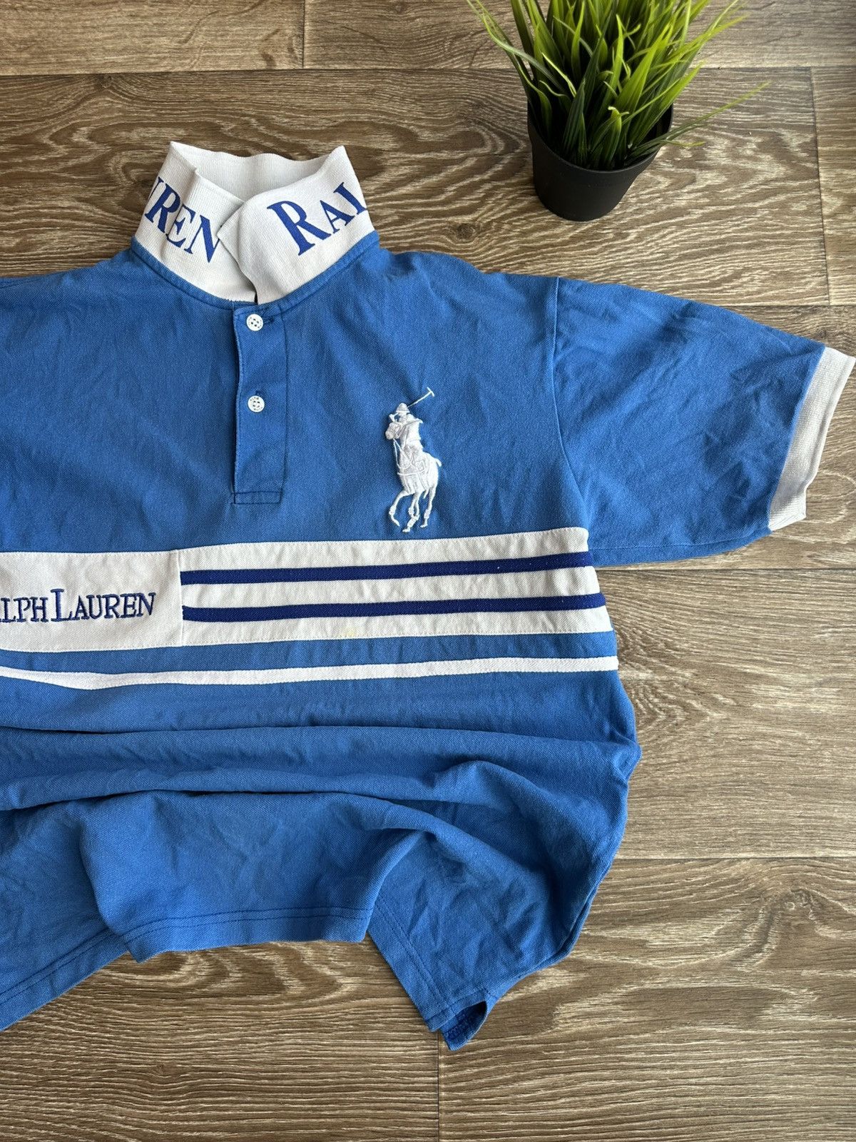 Vintage 🔥 Ralph Lauren Big Pony Chief Keef Chicago Polo T Shirt Logo Size US M / EU 48-50 / 2 - 1 Thumbnail