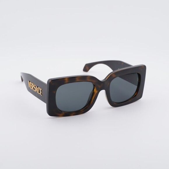 Versace Versace VE4496U 108/87 Sunglasses Havana Square Frame Size ONE SIZE - 4 Thumbnail