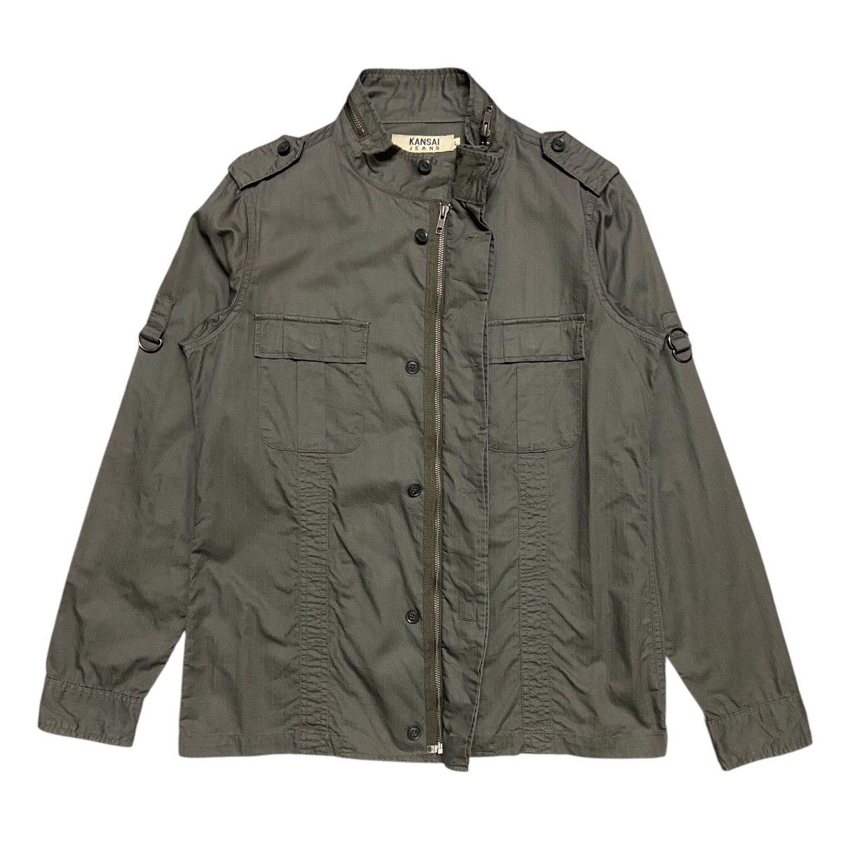 Designer × Kansai Yamamoto × Nigel Cabourn Kansai Jeans Military Army Parka Jakcet Size US M / EU 48-50 / 2 - 2 Thumbnail