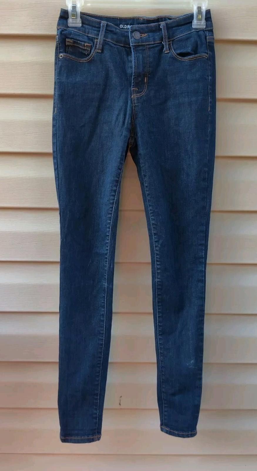 Old Navy Old Navy Rockstar Jeans High Rise Blue Denim Pants 2 Petite Size 26" / US 2 / IT 38 - 3 Thumbnail
