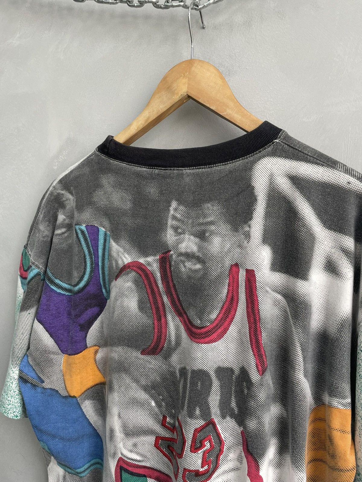 Nike Retro 90s Jordan 23 overprint NBA tupac shirt rare Size US M / EU 48-50 / 2 - 9 Thumbnail