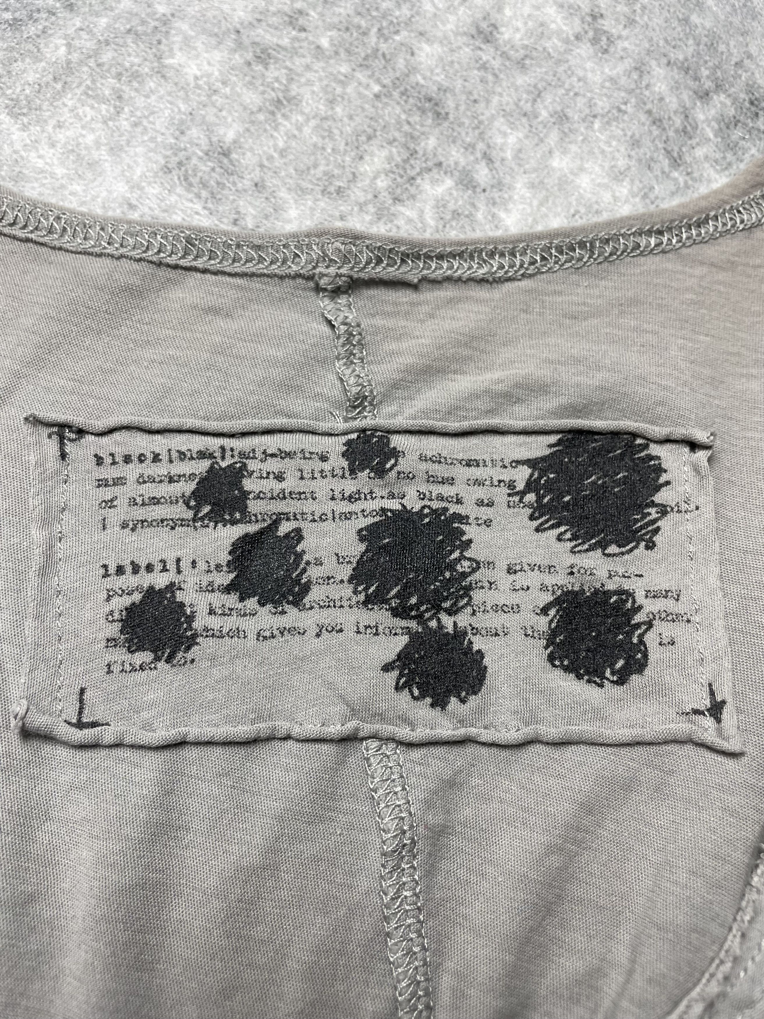 Rundholz Rundholz Black Label Grey Scribble Print Cotton Top Vest Size L / US 10 / IT 46 - 7 Thumbnail