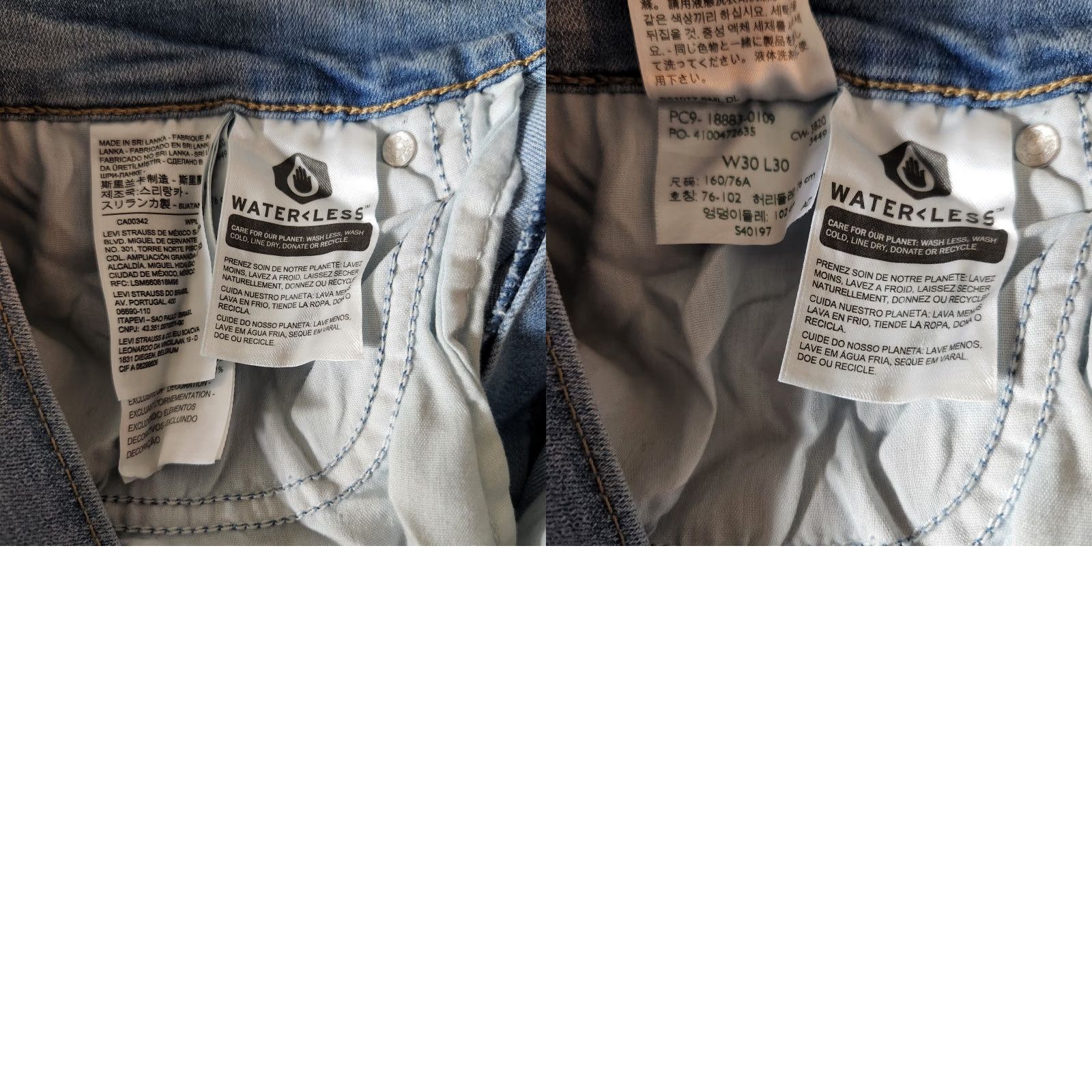 Levi's Levi's Womens 724 Light Wash High Rise Straight Jeans-Size 30 Size 30" / US 8 / IT 44 - 8 Thumbnail