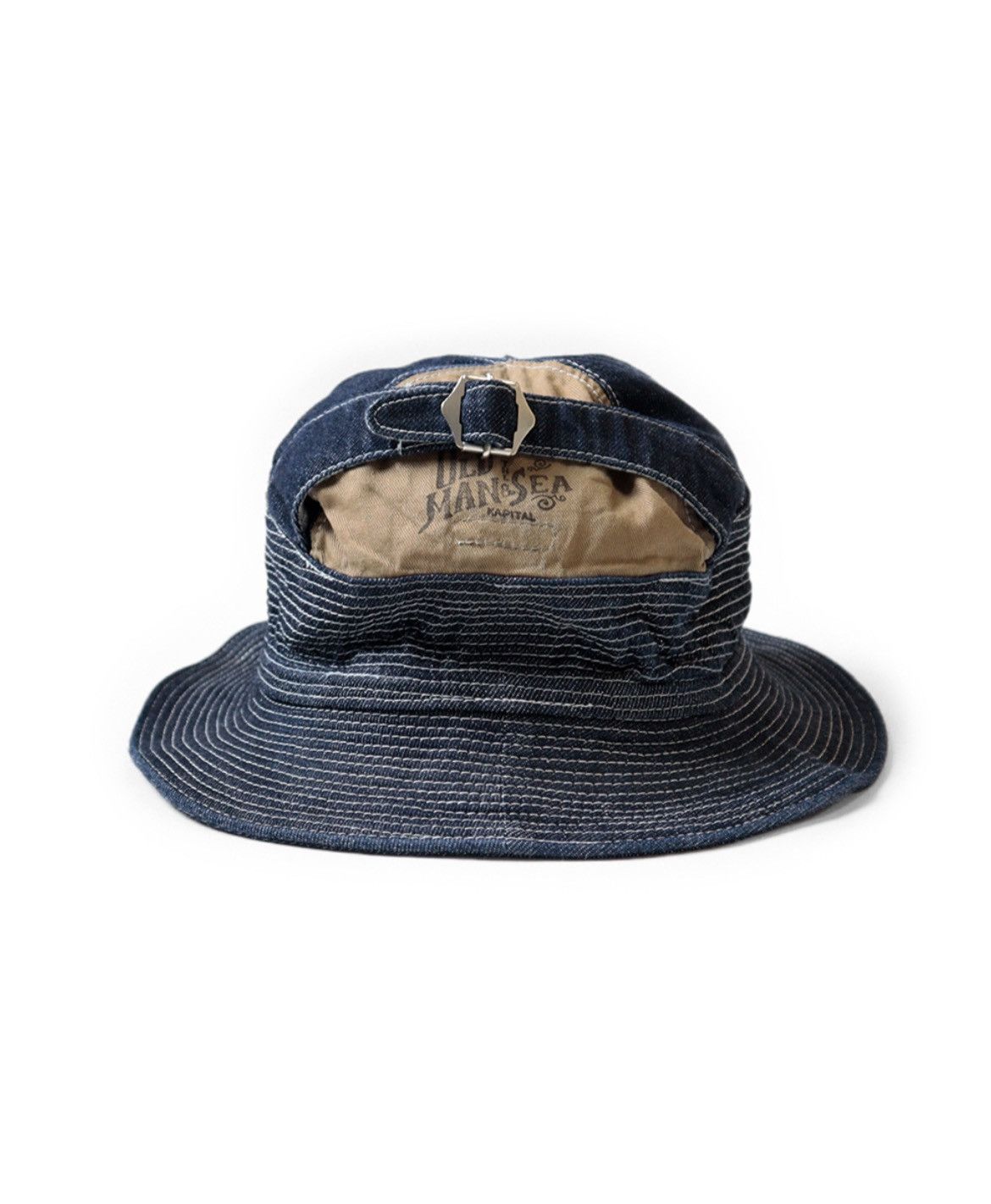 Kapital × Kapital Kountry KAPITAL 12oz Old Man and Umi (The sea) Bucket Hat- Indigo Size ONE SIZE - 2 Thumbnail