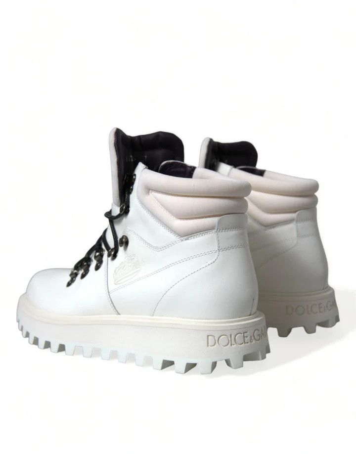 Dolce & Gabbana o1y0125 Logo Ankle Boots in White/Light Pink Size US 9.5 / EU 42-43 - 4 Thumbnail