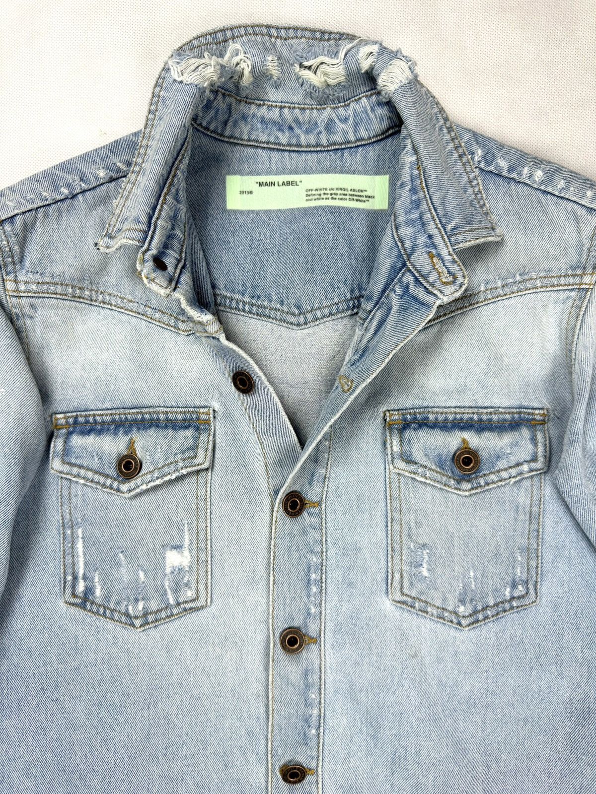 Off-White Off-White Temperature 2018 denim shirt jacket S Size US S / EU 44-46 / 1 - 6 Thumbnail