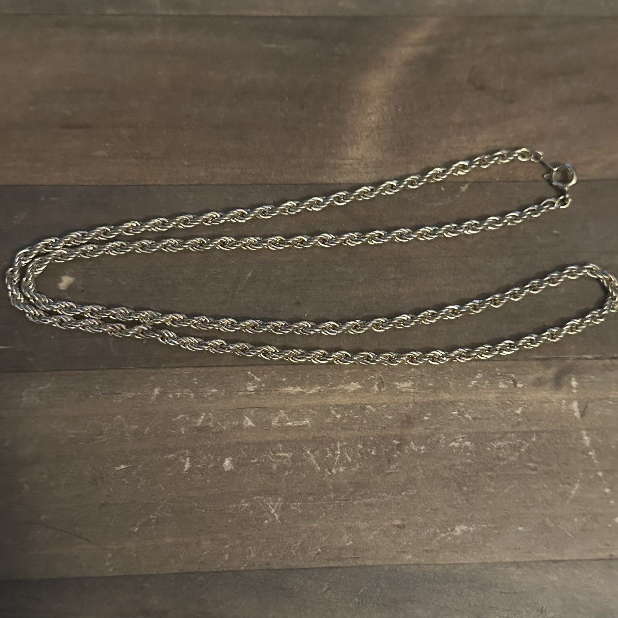 Vintage Vintage gold tone rope chain necklace Size ONE SIZE - 2 Thumbnail