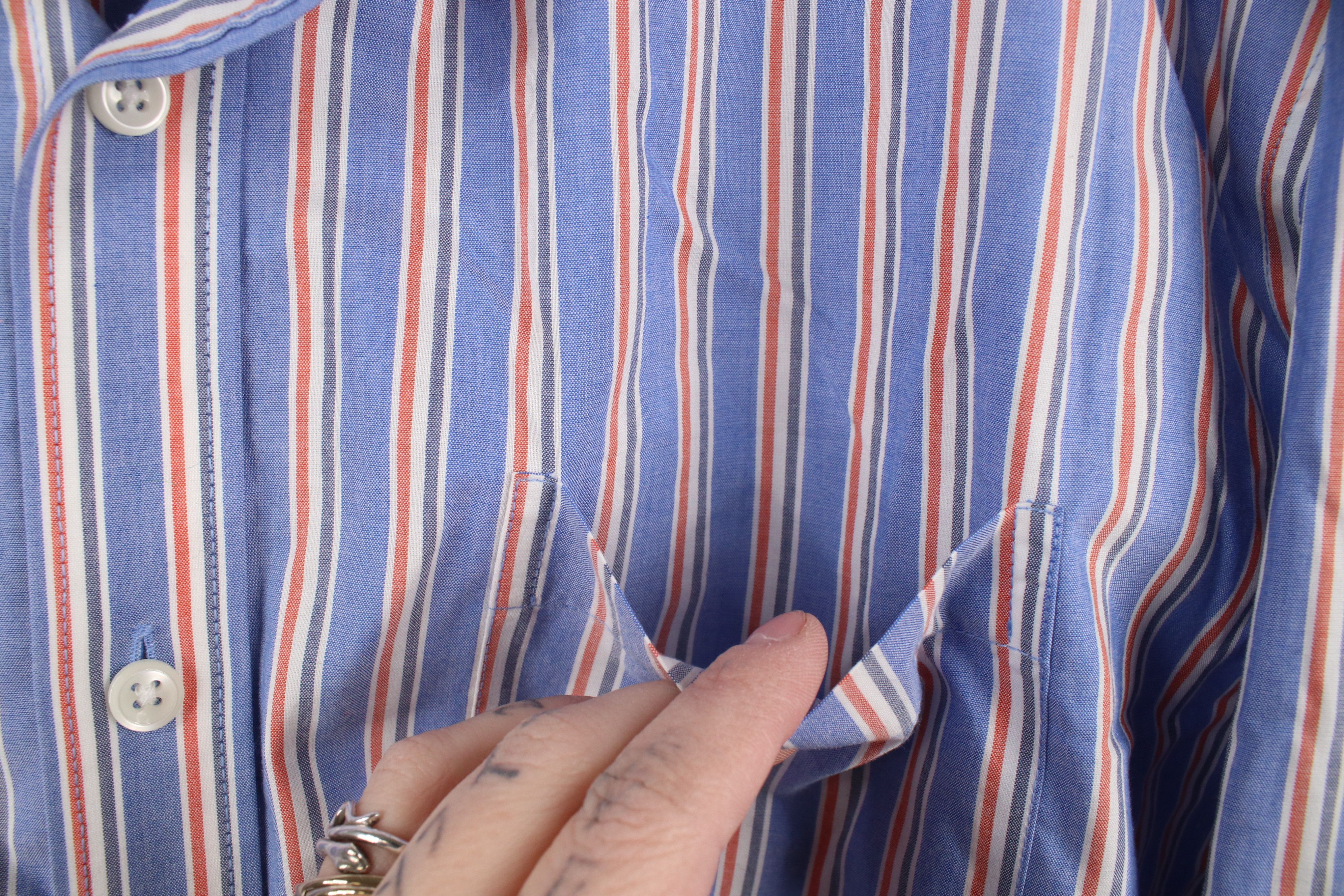 L.L. Bean × Vintage Vintage LL Bean Wrinkle Resistant Striped Button Down Shirt Size US XL / EU 56 / 4 - 5 Thumbnail