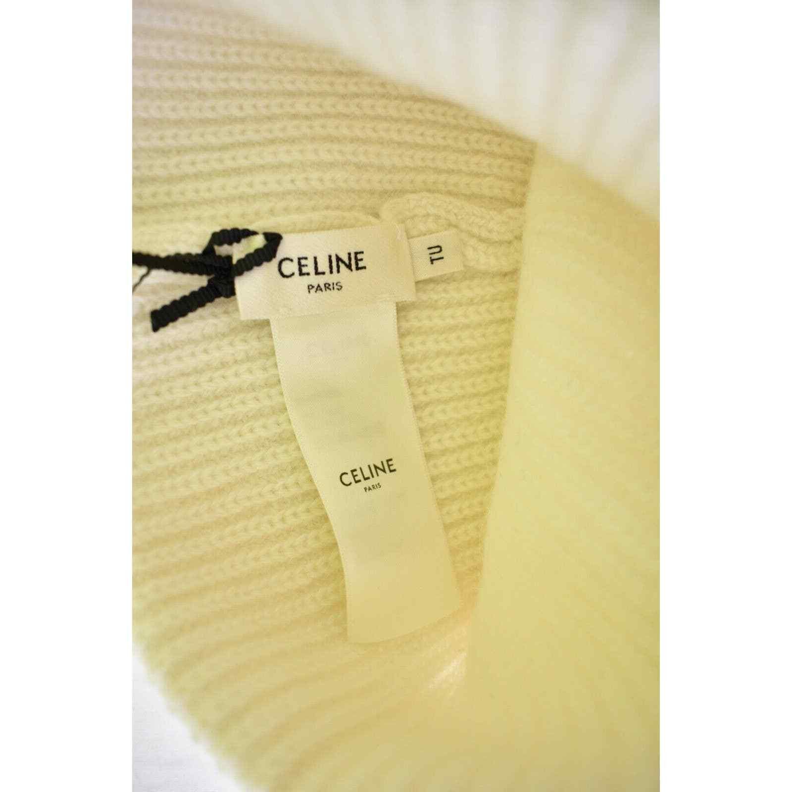 Celine Celine Paris Laine Knit Wool Embroidered Cap Winter Hat Size ONE SIZE - 10 Thumbnail